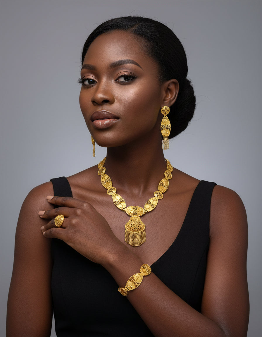 Gold Necklace Set-11B