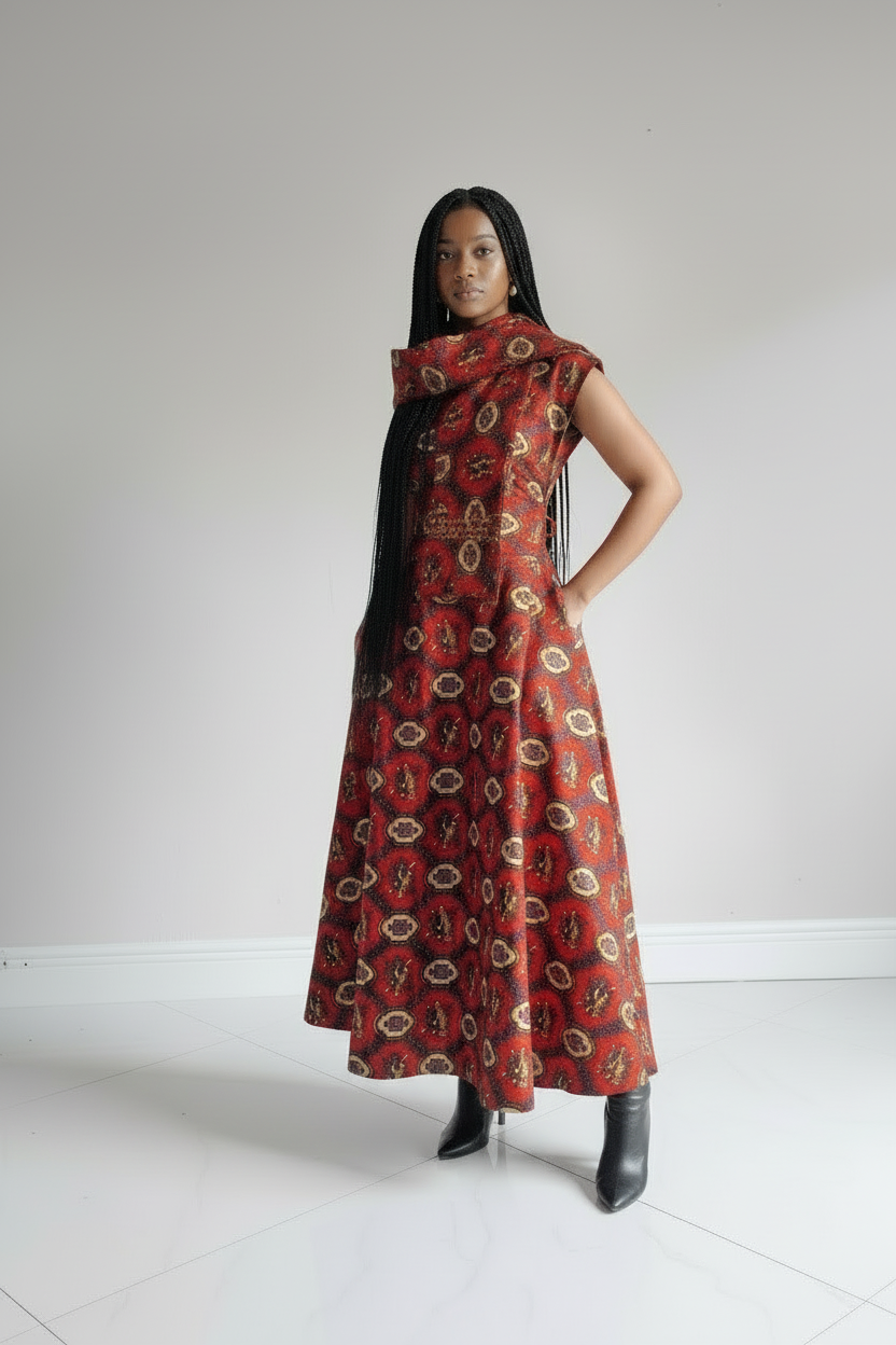 1045-Sleeveless Wrap Dress C