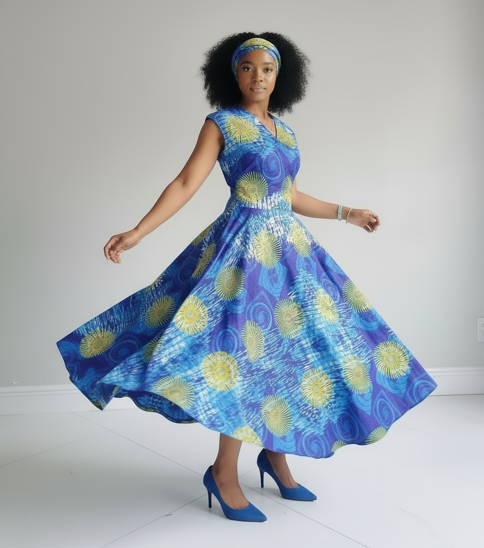 1045-Sleeveless Wrap Dress H