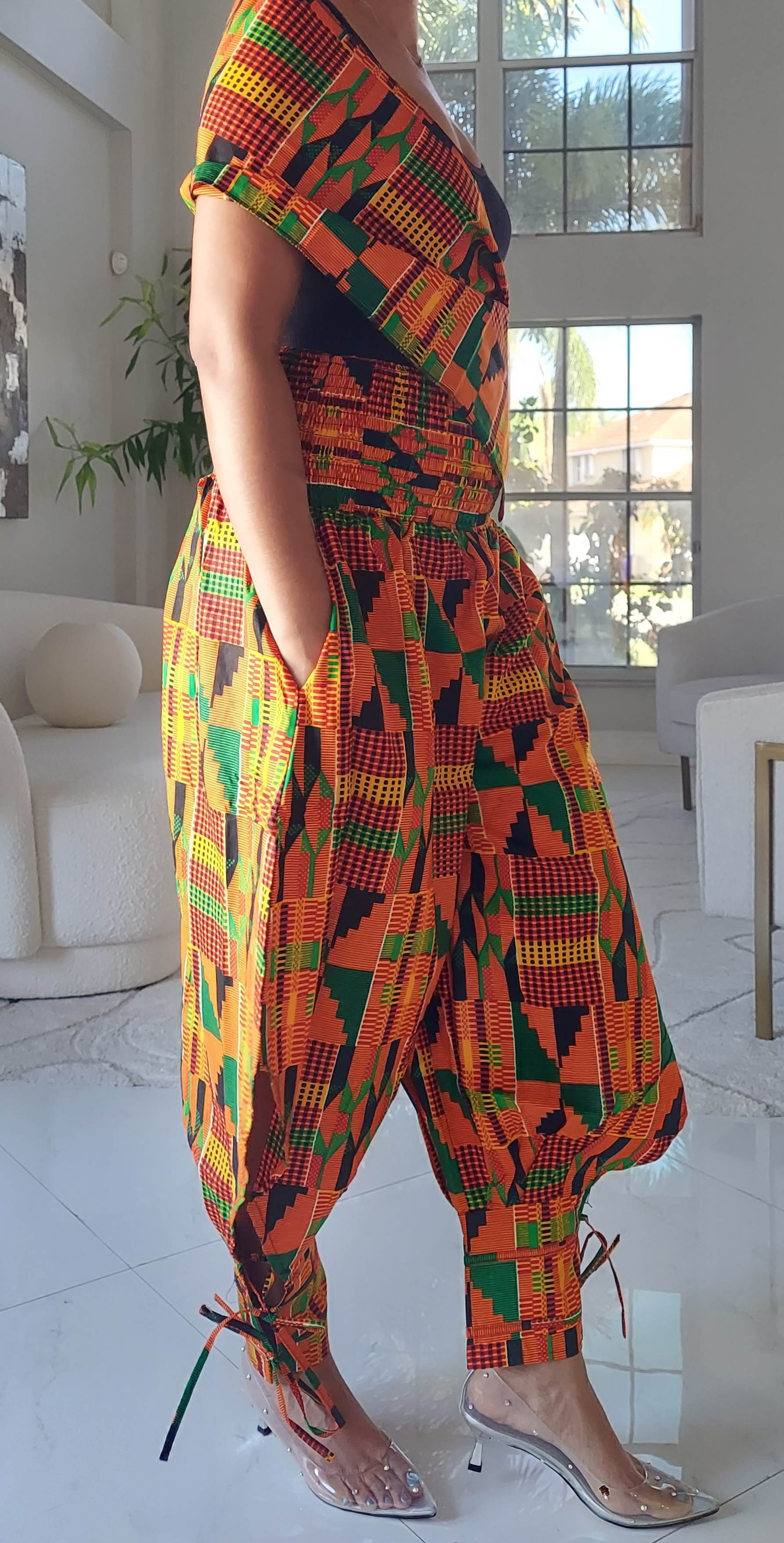 1203-29 Harem Pant & Wrap Blouse