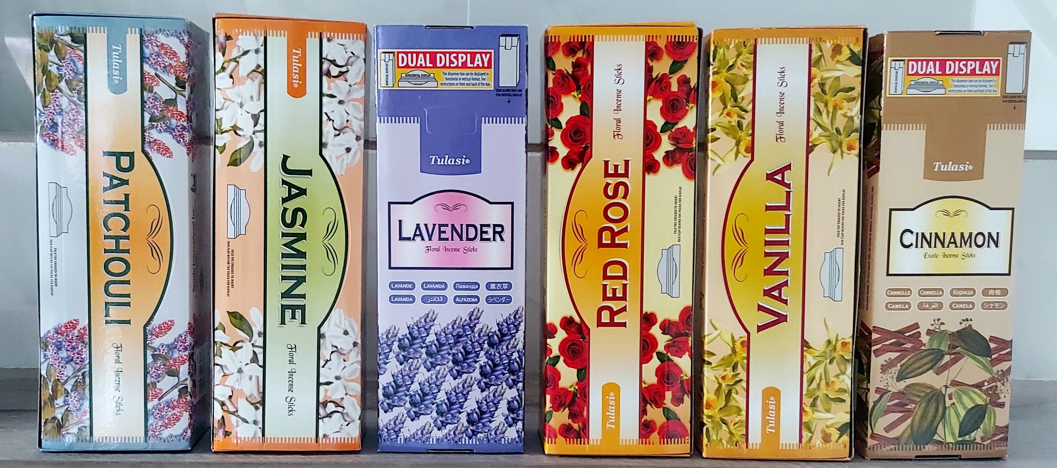 Tulasi Exotic Incense 20 Sticks Hex Box (6pk)