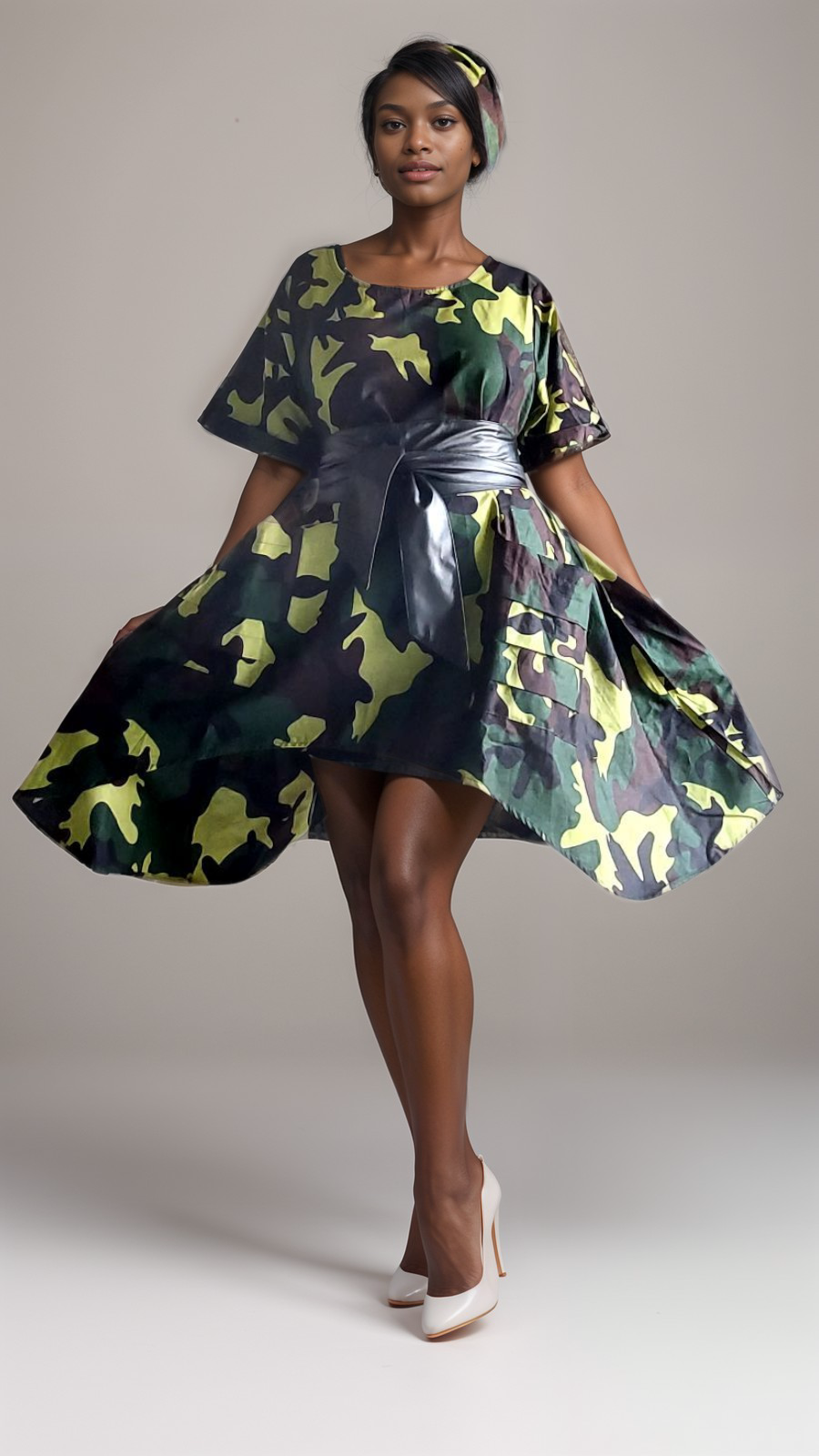 7684 Woman Pant & Blouse Set Print 340A