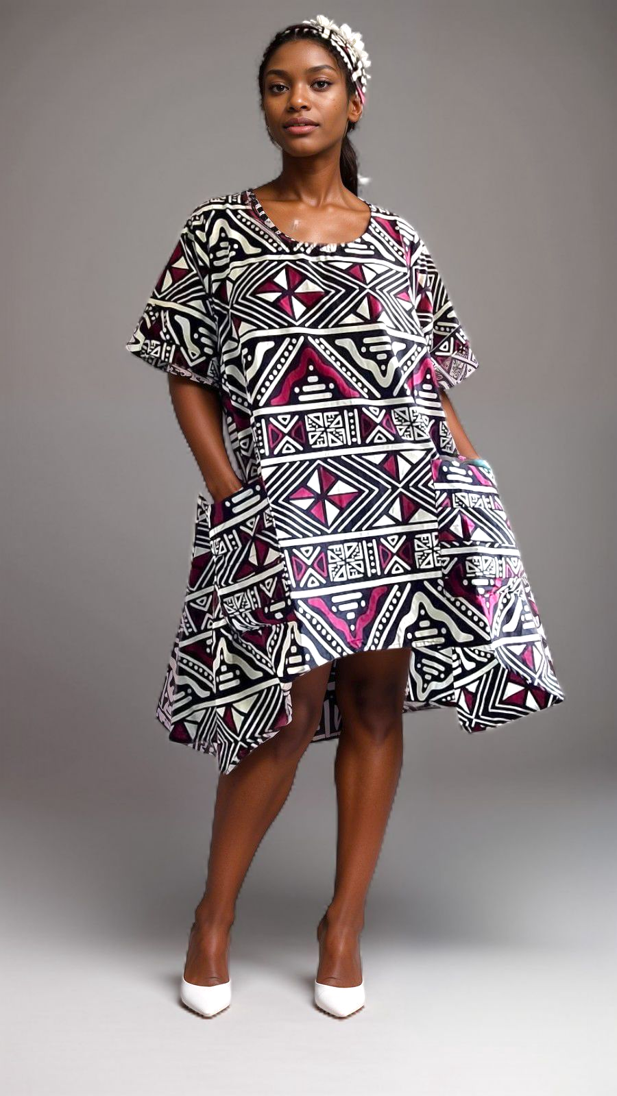 7684 Woman Pant & Blouse Set Print 645