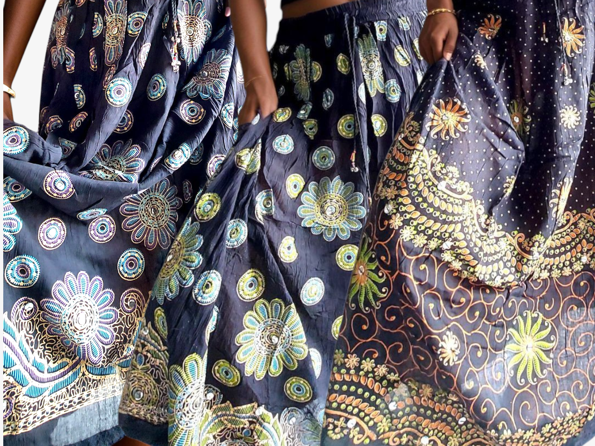 Women Sequin Wrinkled Skirt