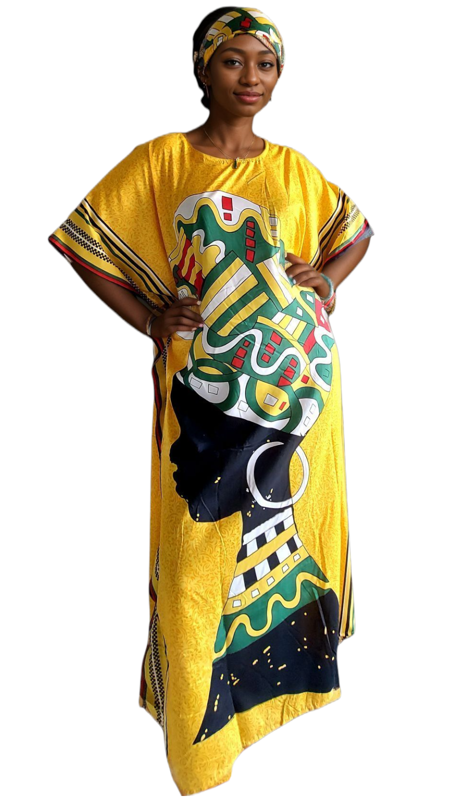 Poly Kaftan Dress -1375