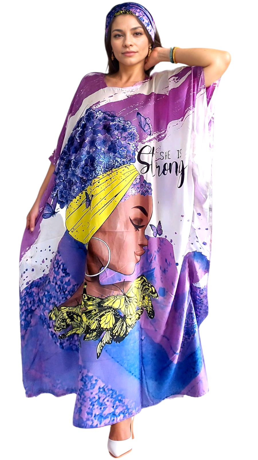 Poly Kaftan Dress -1415