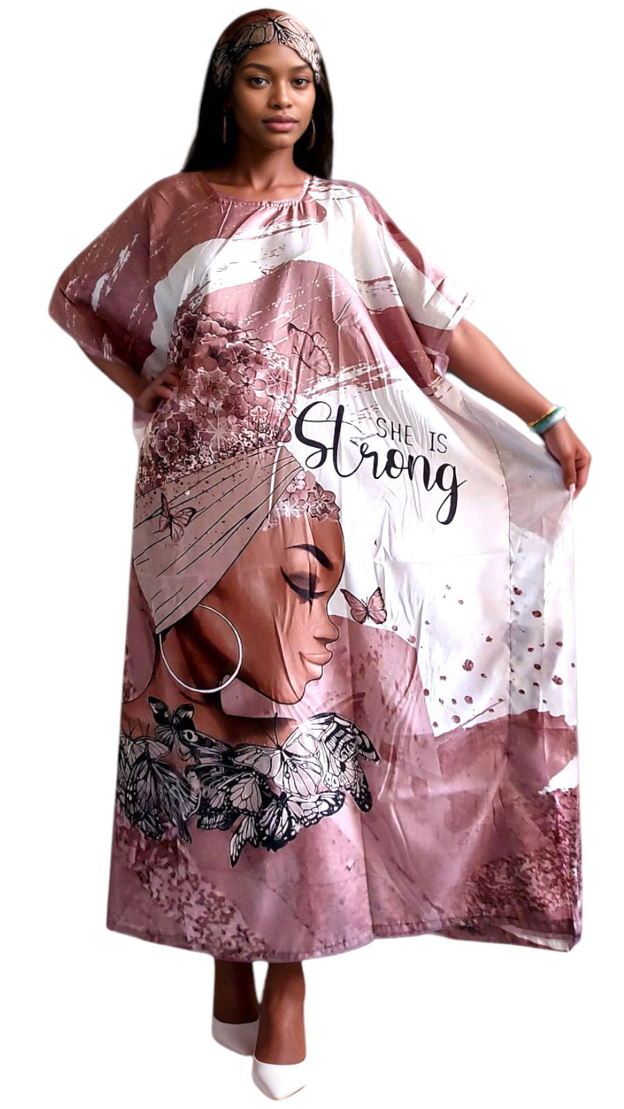 Poly Kaftan Dress -1415