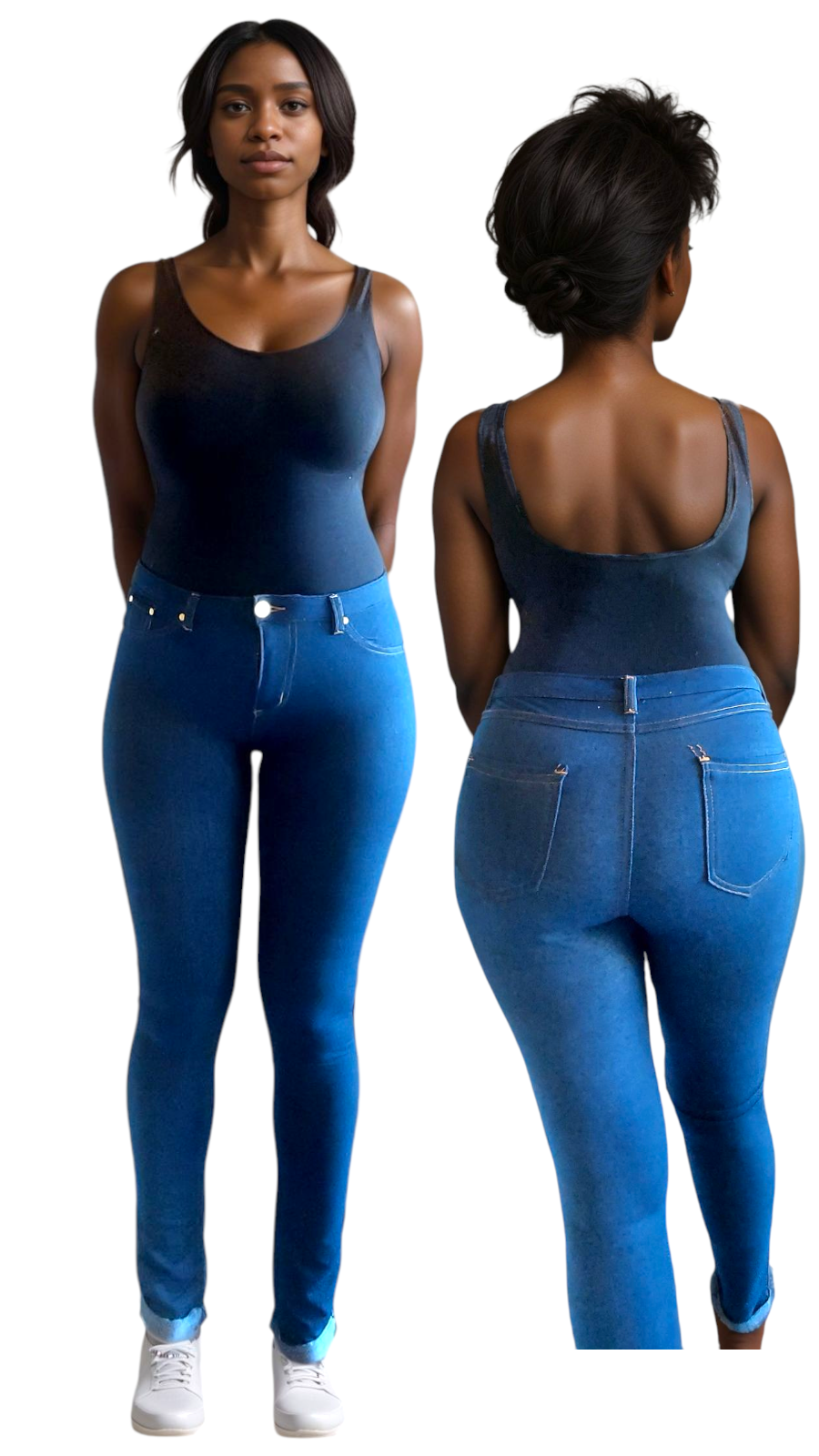 JP2754-Jean Legging /Jeggings With Zipper