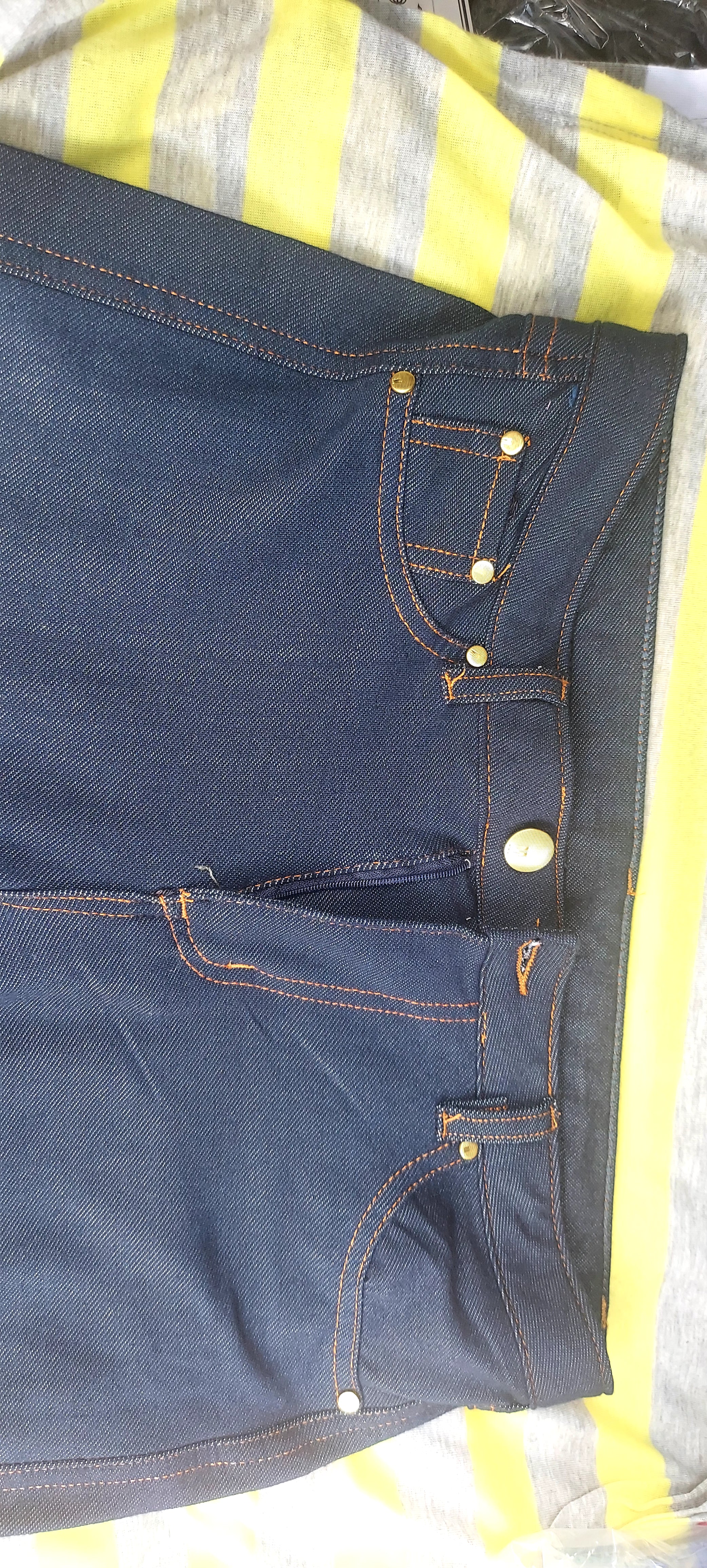 JP2754-Jean Legging /Jeggings With Zipper