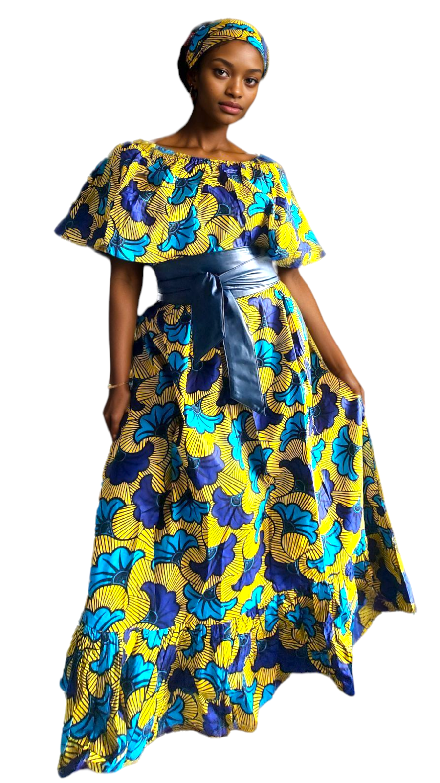 Maxi Frill Dress D048-2