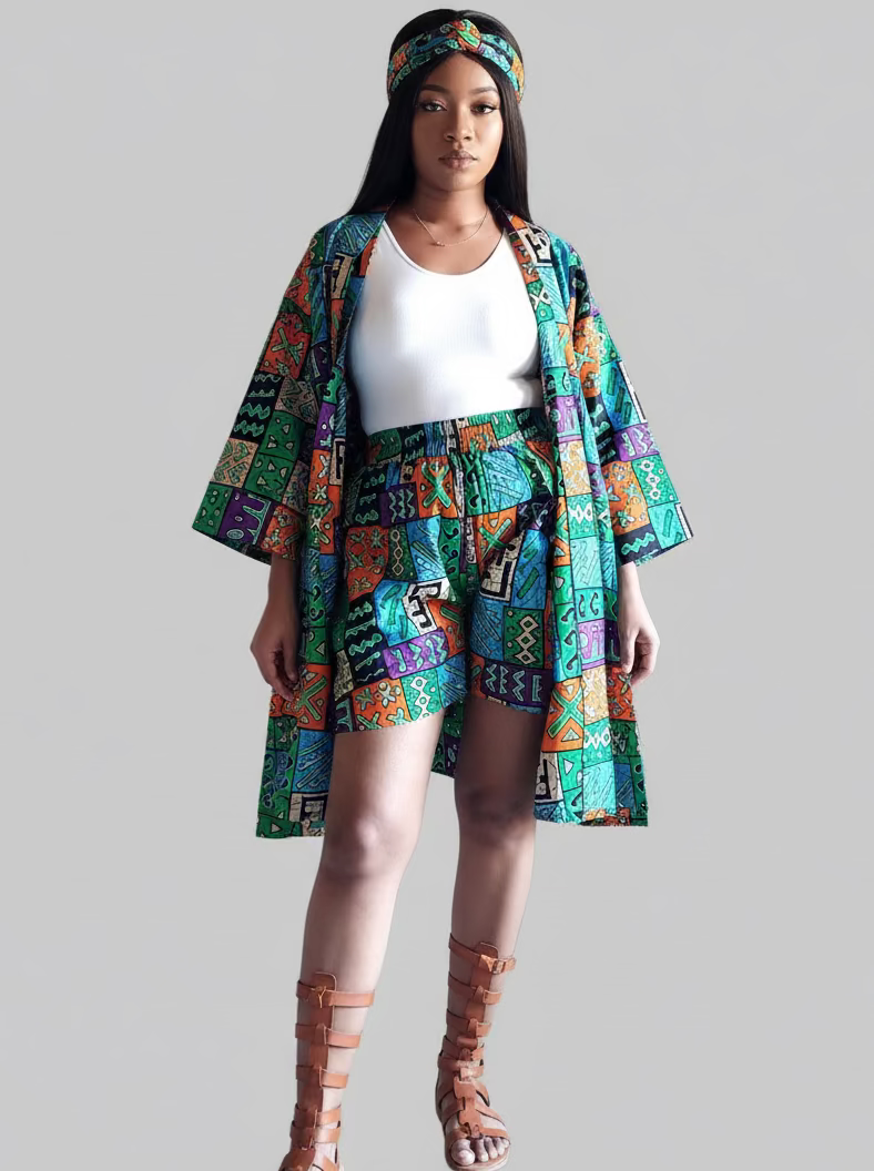 Kimono Shorts Set / Shorts & Kimono 012 E