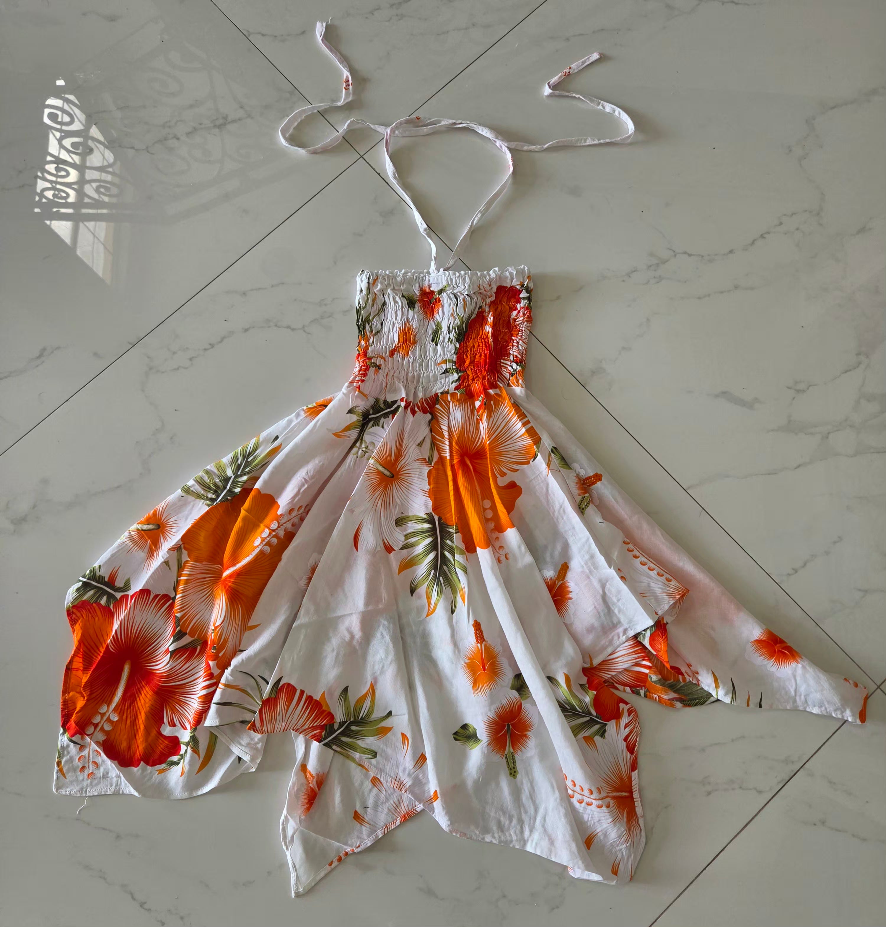 Kids/ Girls Hawaiian Floral Dress - KRN113 Light (Pack of 6,12)