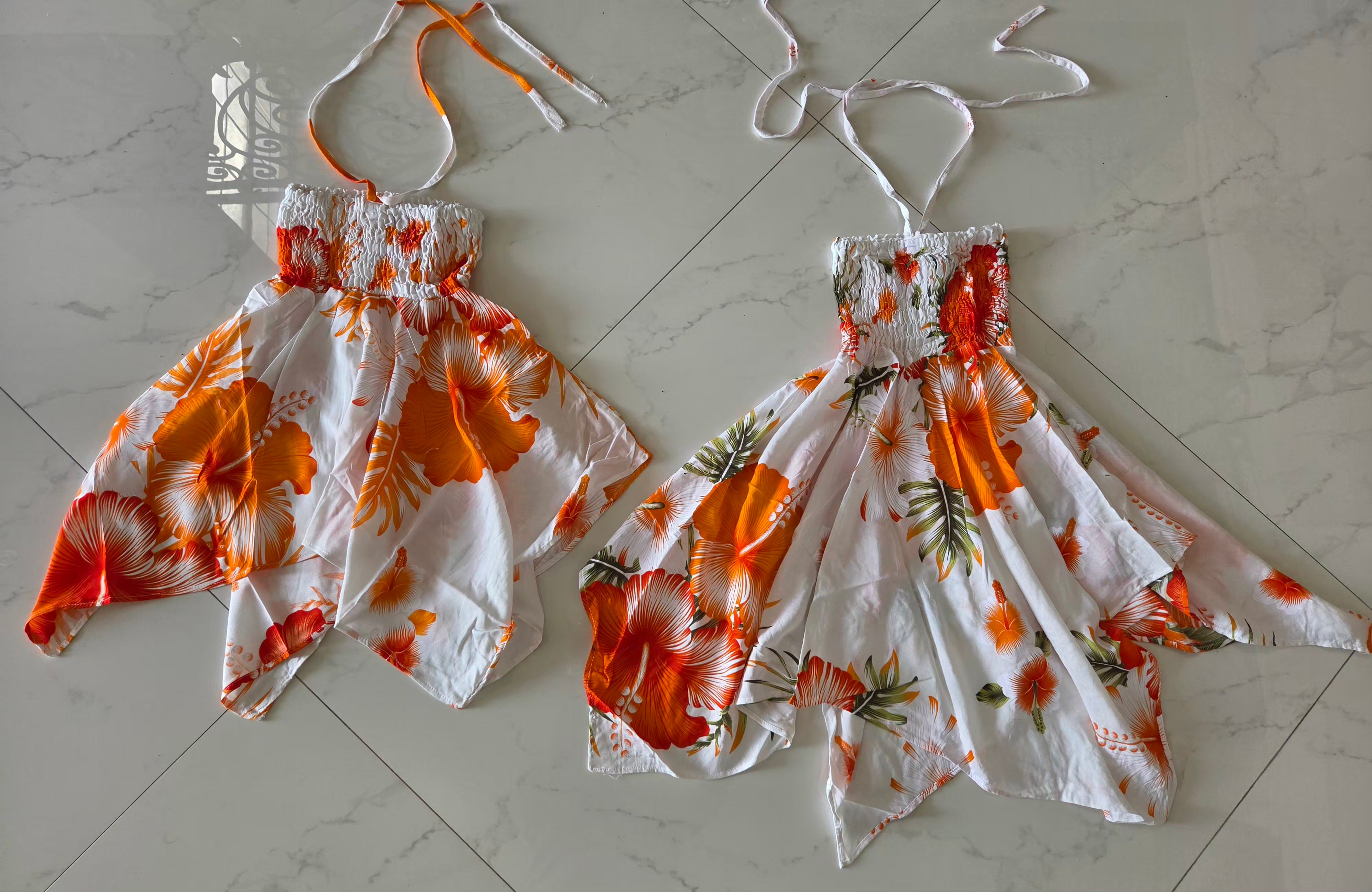 Kids/ Girls Hawaiian Floral Dress - KRN113 Light (Pack of 6,12)