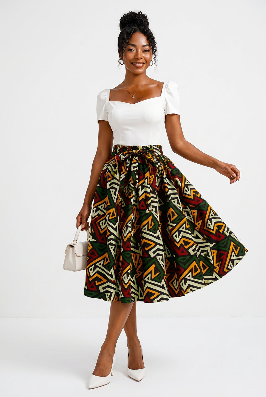 Mid Length Flare Skirt 1312 P30