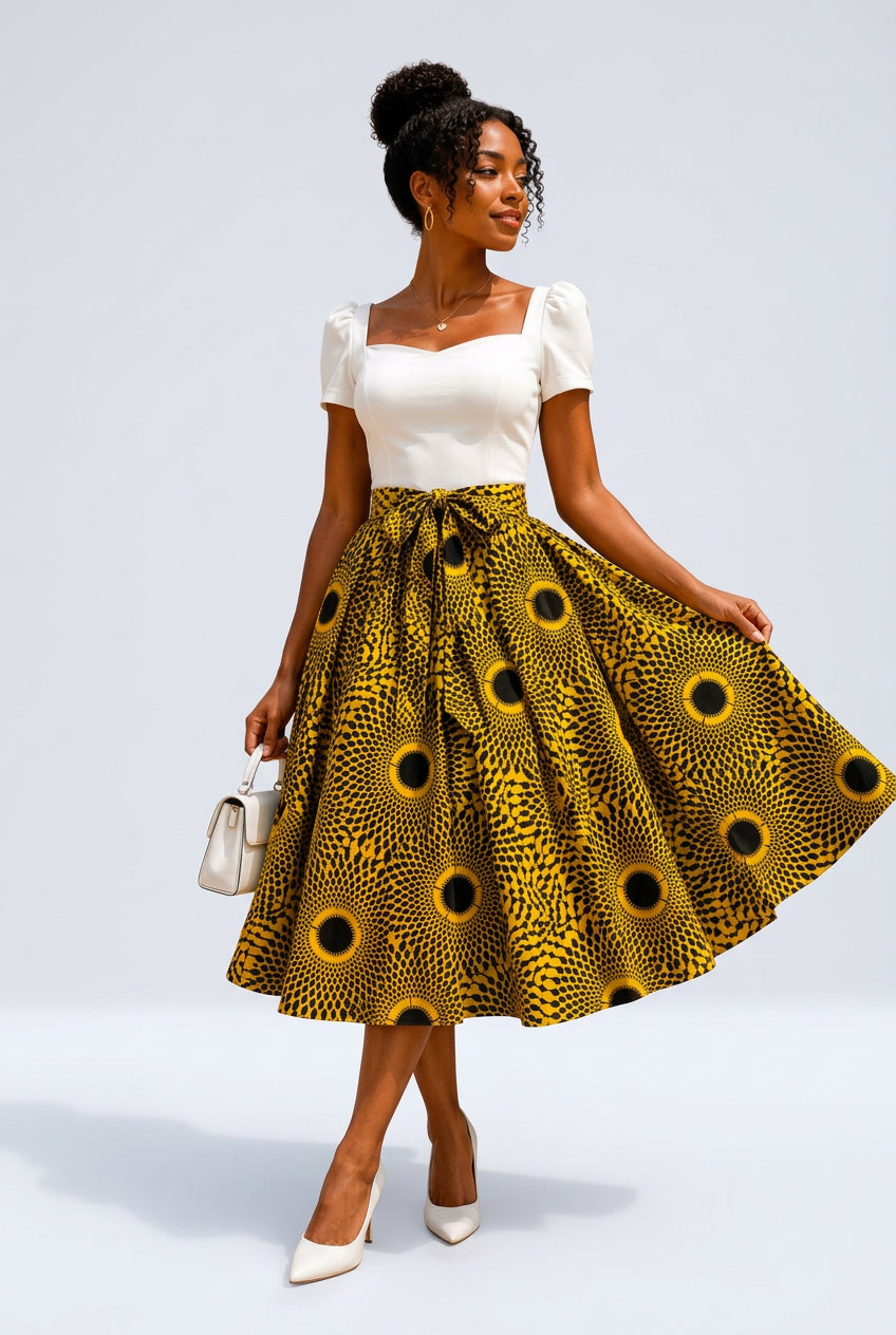 Mid Length Flare Skirt 1312 P2
