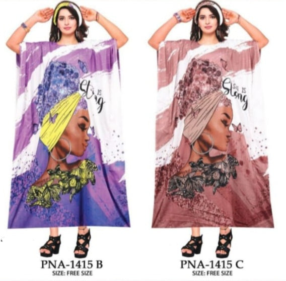 Poly Kaftan Dress -1415