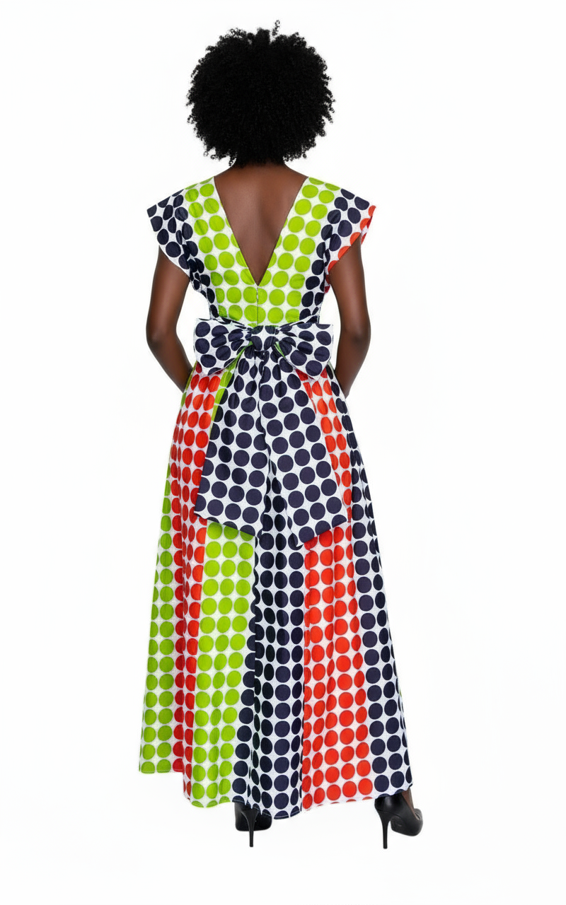 Infinity Palazzo / Romper / Jumpsuit- 901 Multi Polkadot