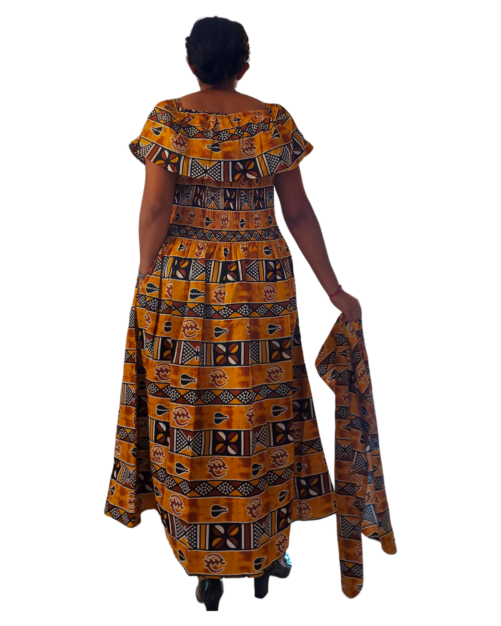 3014L Maxi Dress- Mud