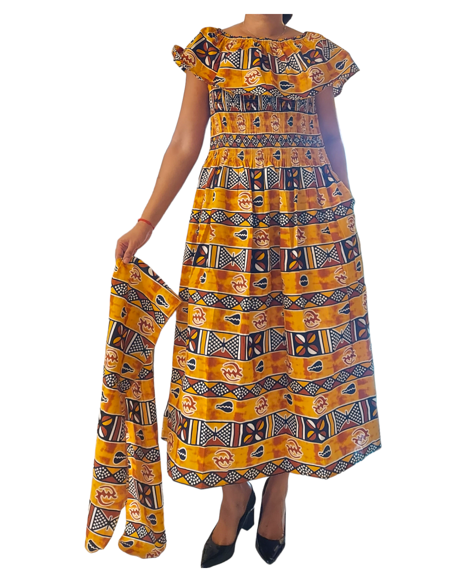 3014L Maxi Dress- Mud