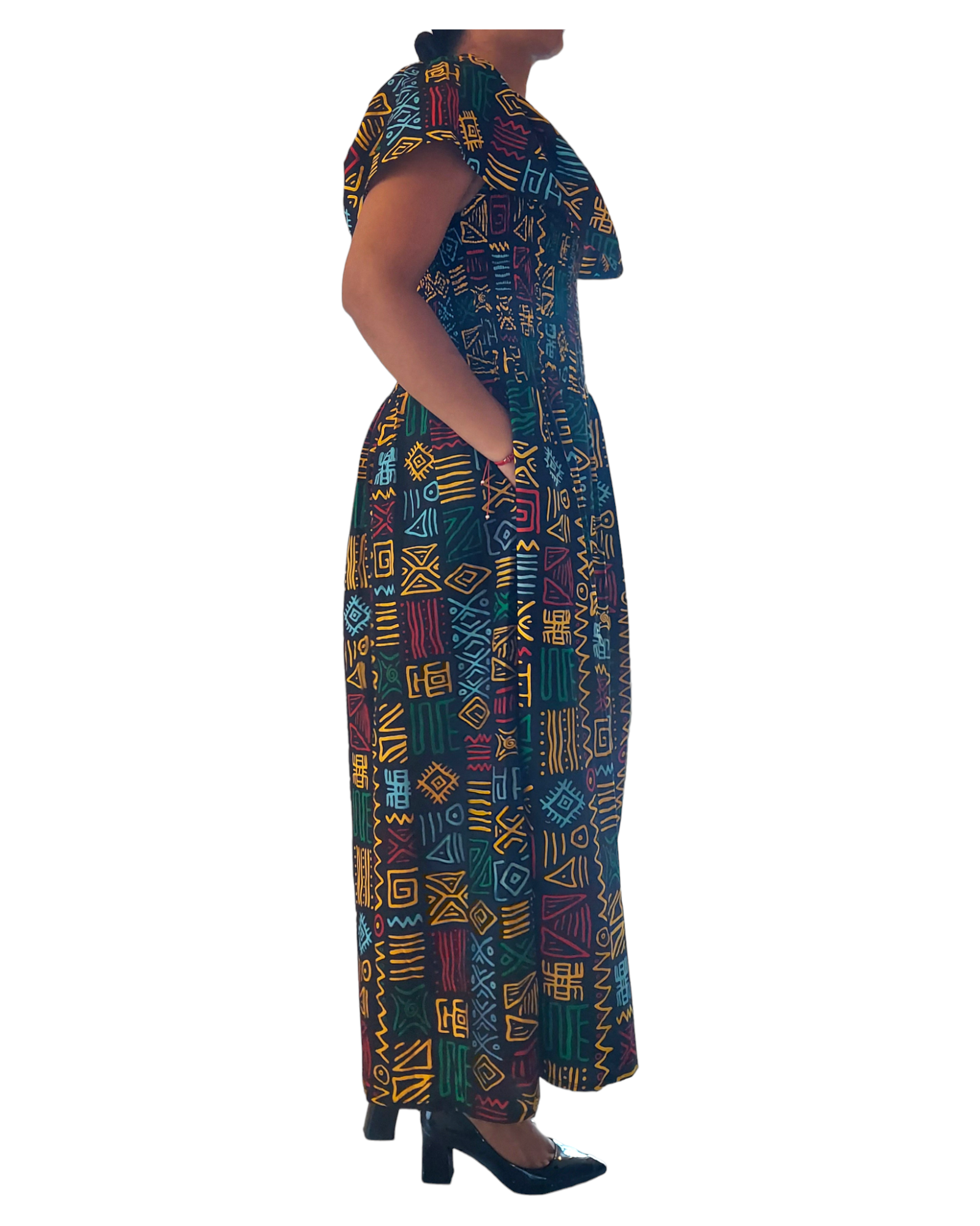 3014L Maxi Dress- Rasta