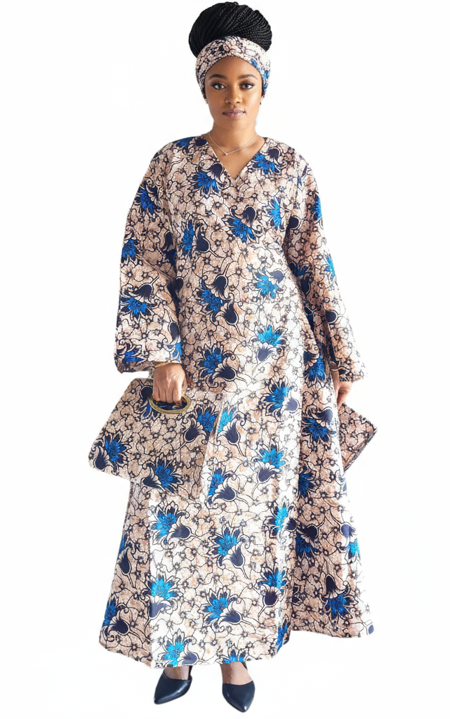 Combo - Long Wrap Dress + Pocketbook Set1 1014
