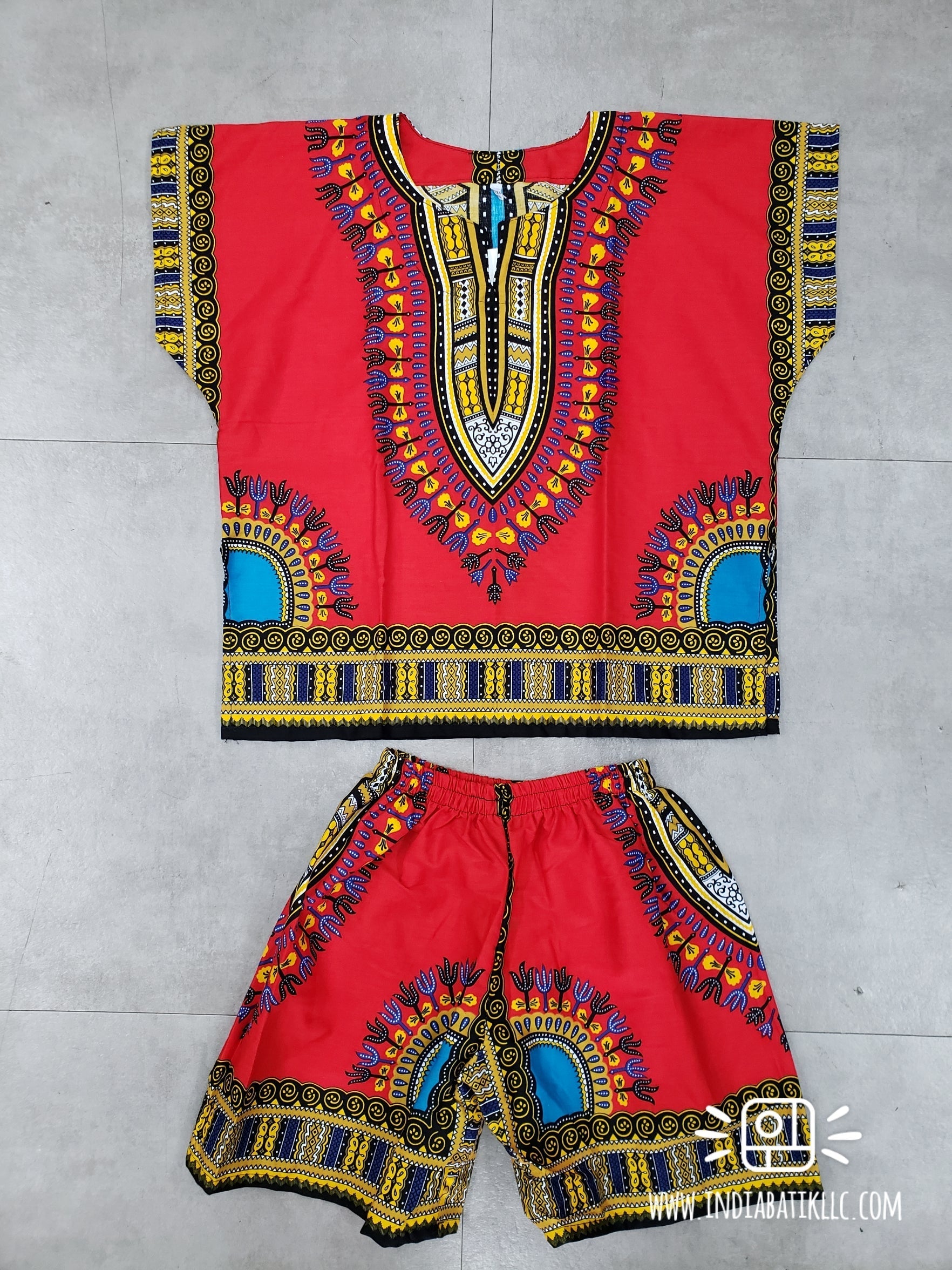 KIDS UNISEX 2 PC SET / DASHIKI