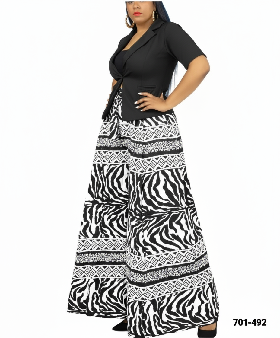 Palazzo Pant Leopard Print- 701