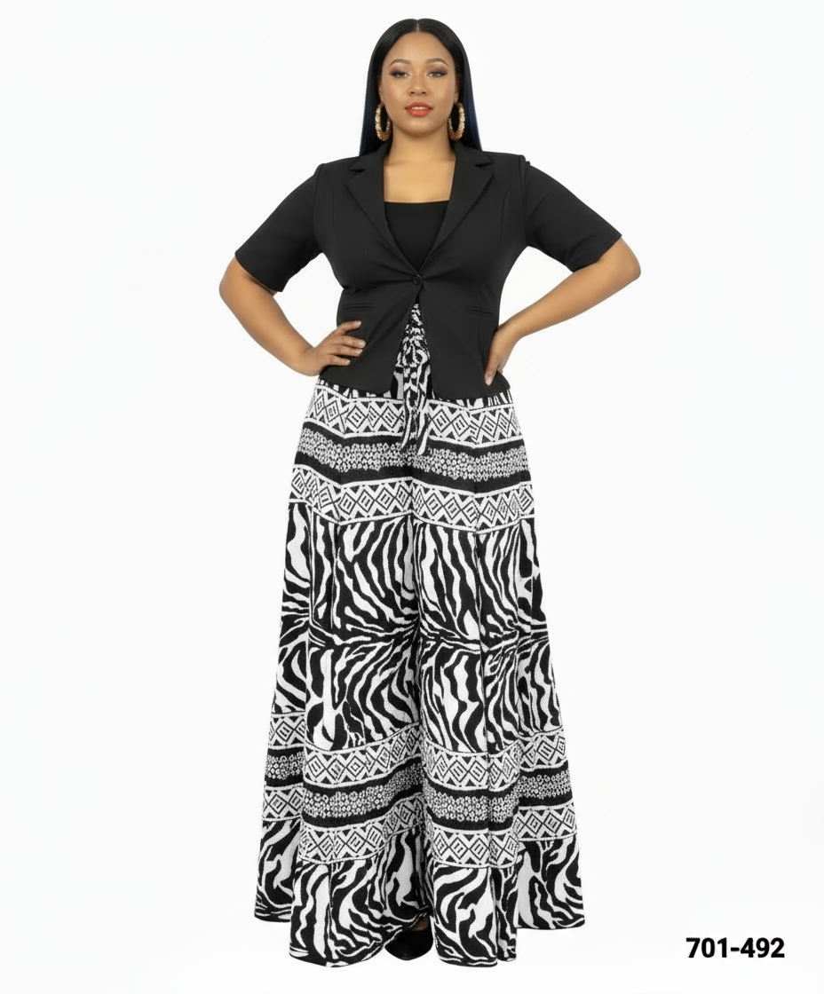 Palazzo Pant Leopard Print- 701