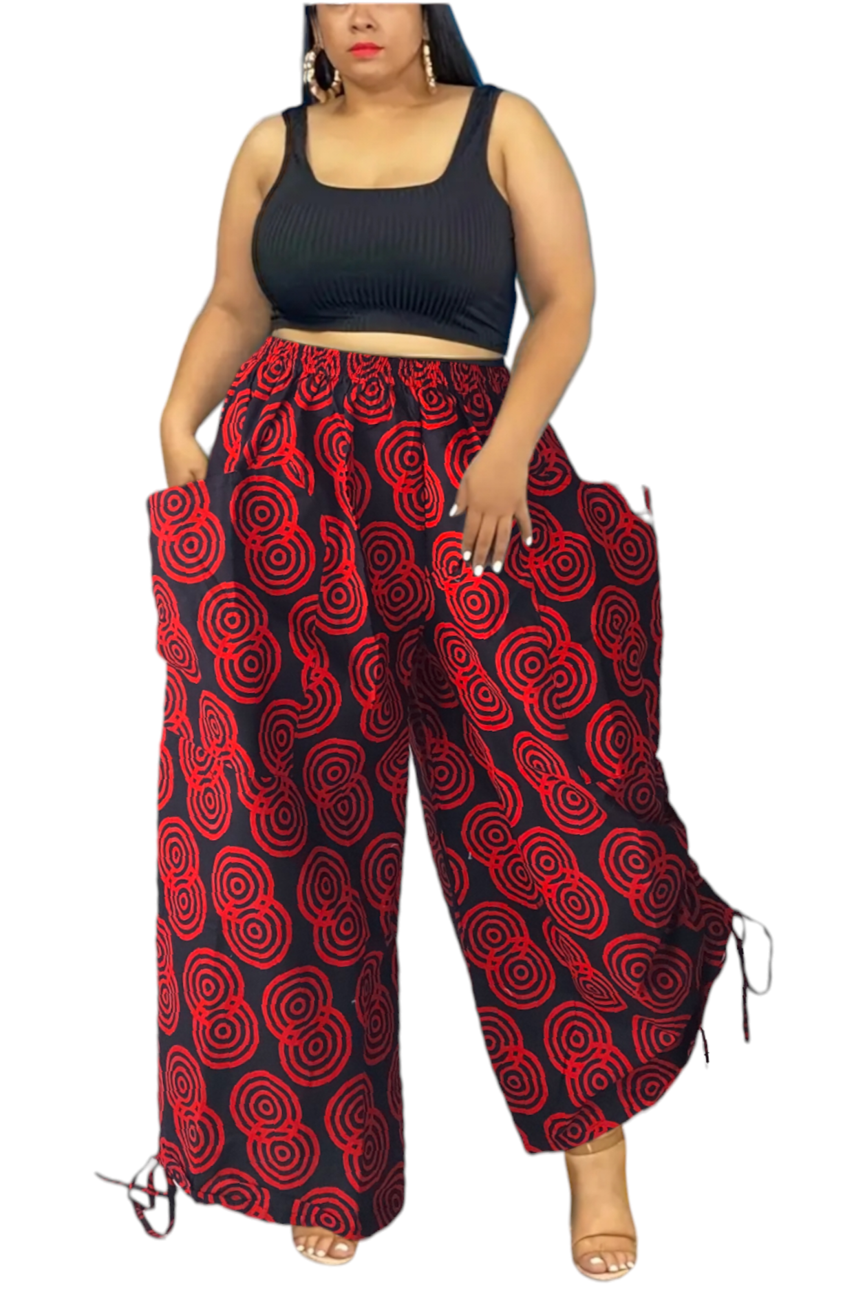 7697 -Palazzo with Adjustable leg String