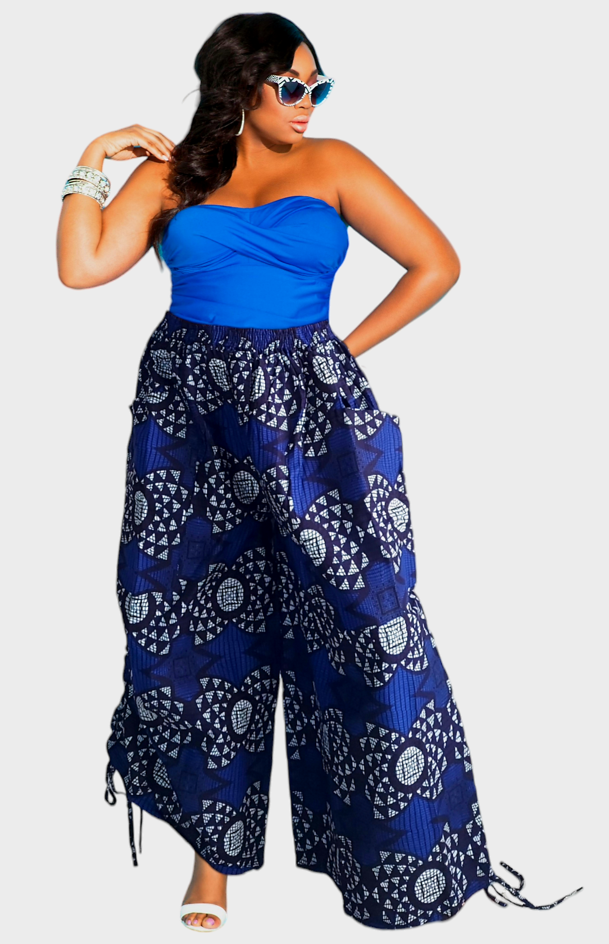 Palazzo Pant with  Adjustable leg String - 7697-64