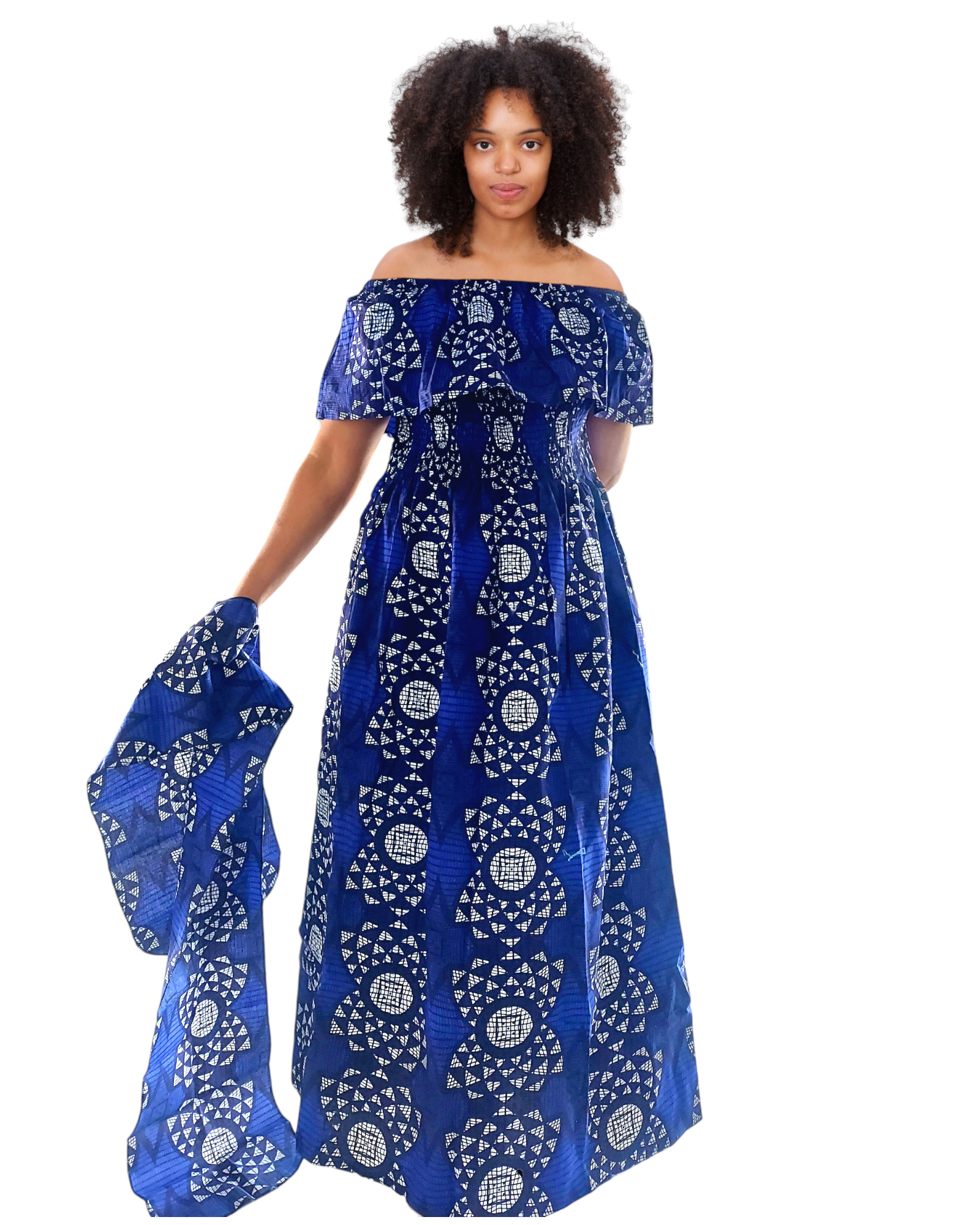 3014L Maxi Dress- Blue64