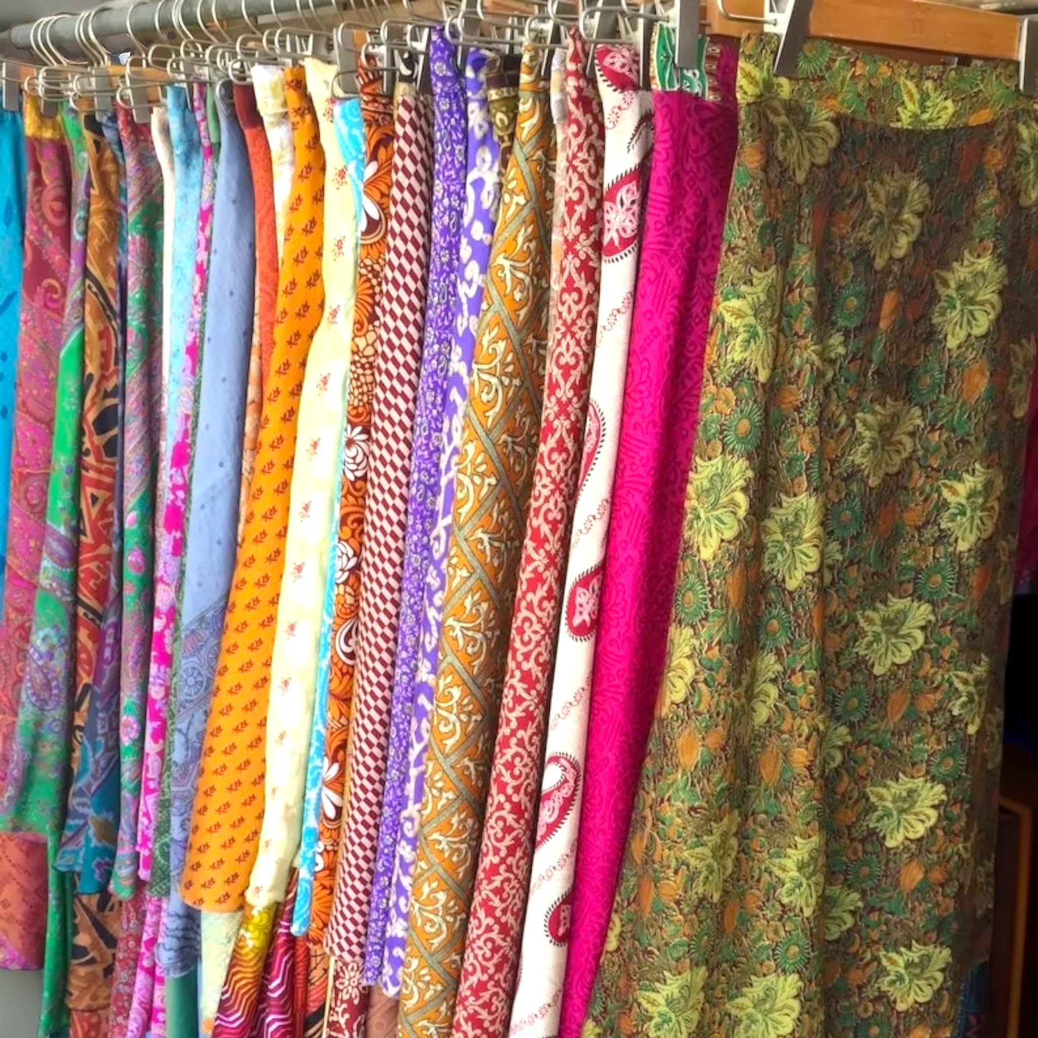 Sari Silk Wrap Skirt / One of a Kind