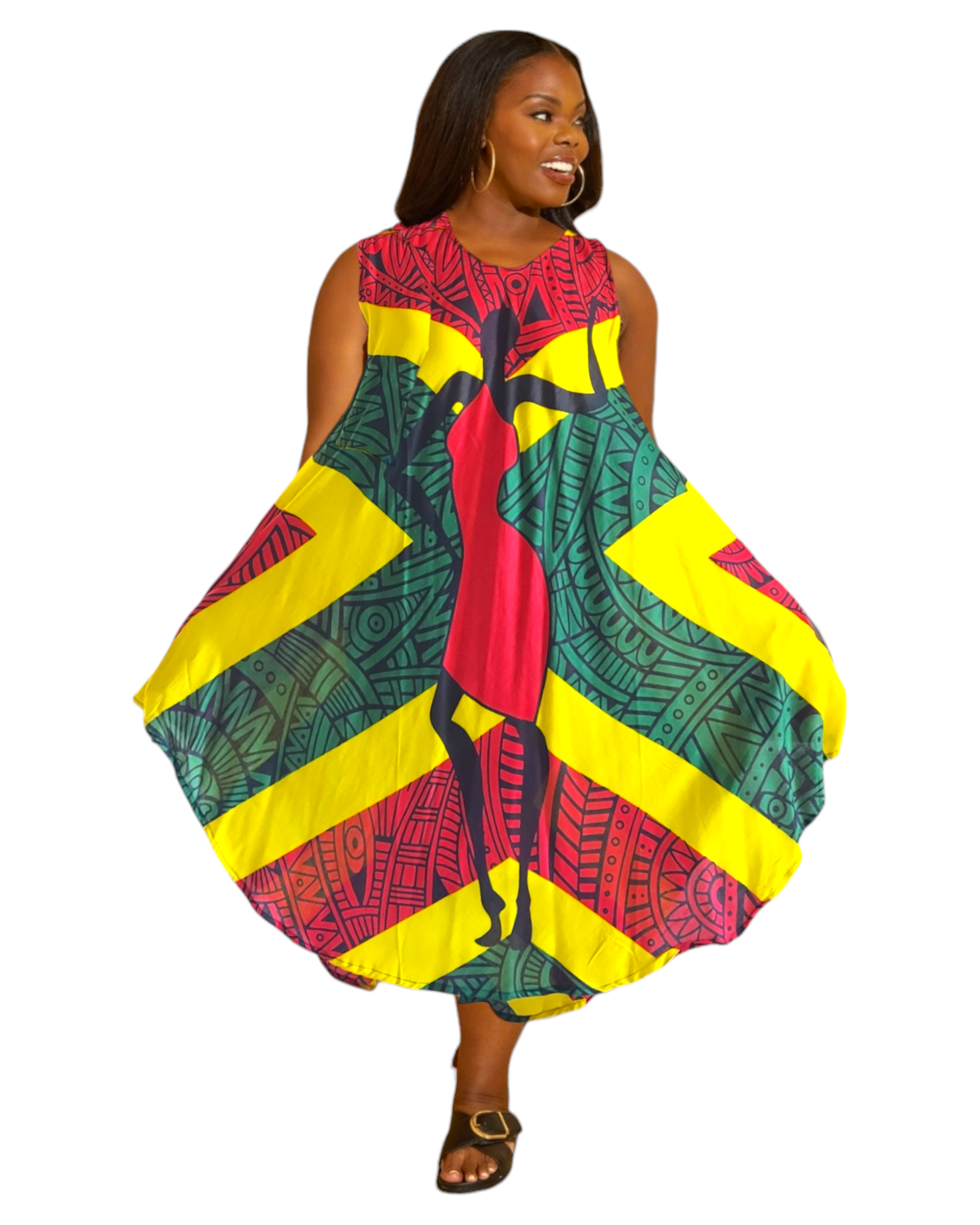 1320 - Umbrella Dress/Ethnic Sun Dress