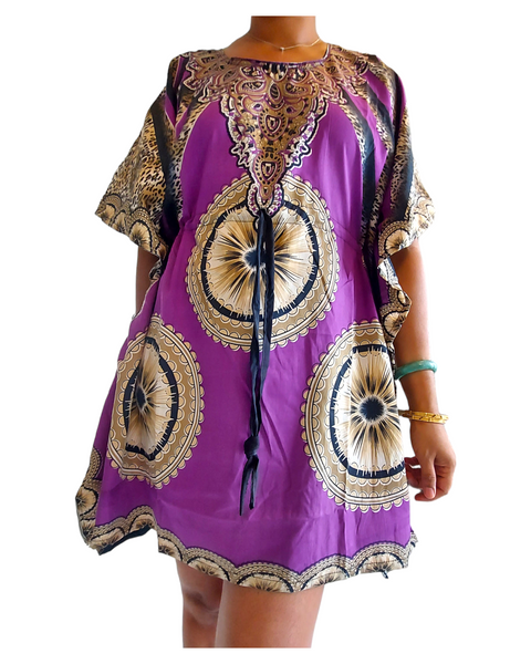 1127D- Kaftan Top/ Short Dress / Pack of 4 India Batik 1127D- Kaftan Top/ Short Dress / Pack of 4 India Batik