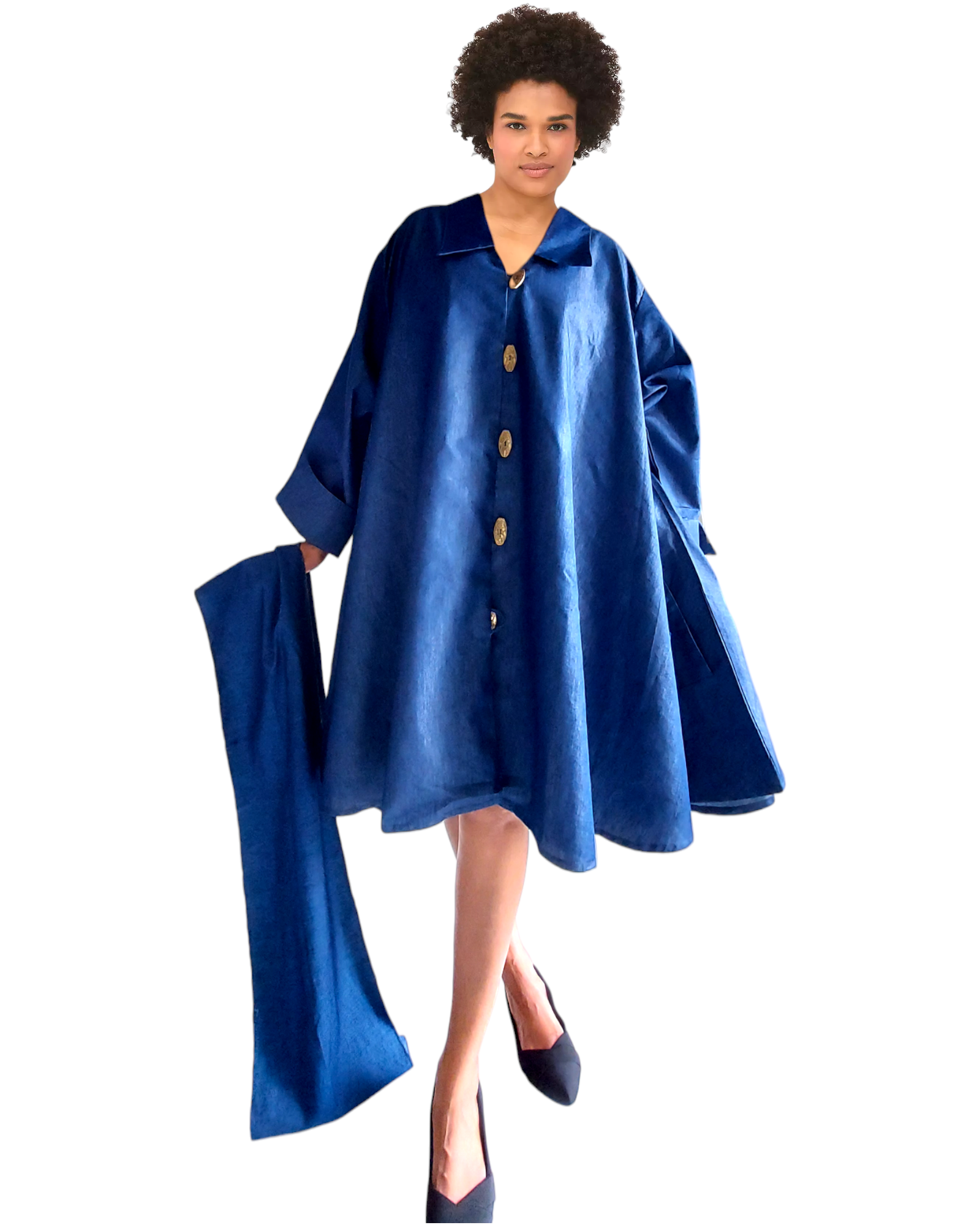 Denim  Swing Dress/ Top - 1207