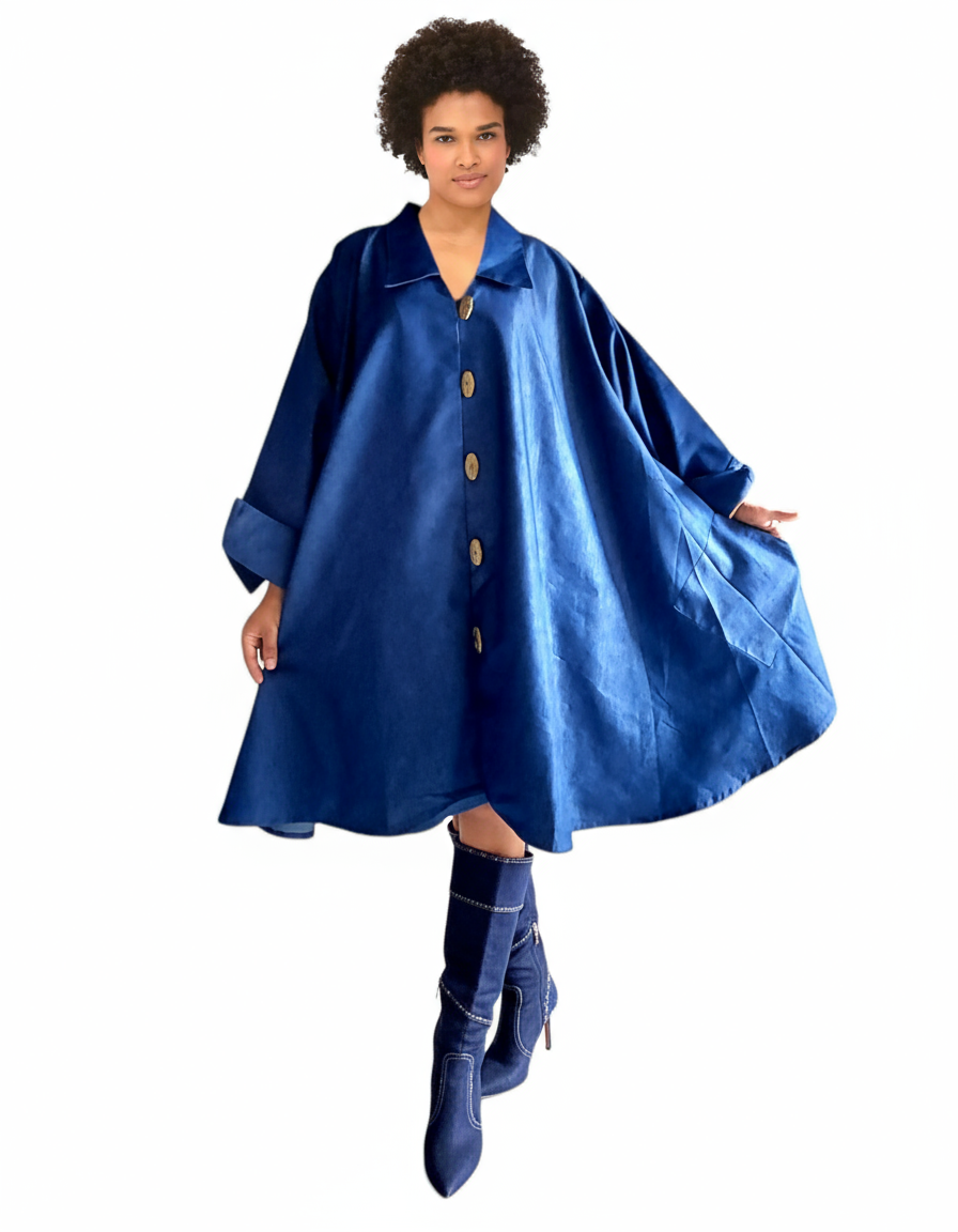 Denim  Swing Dress/ Top - 1207