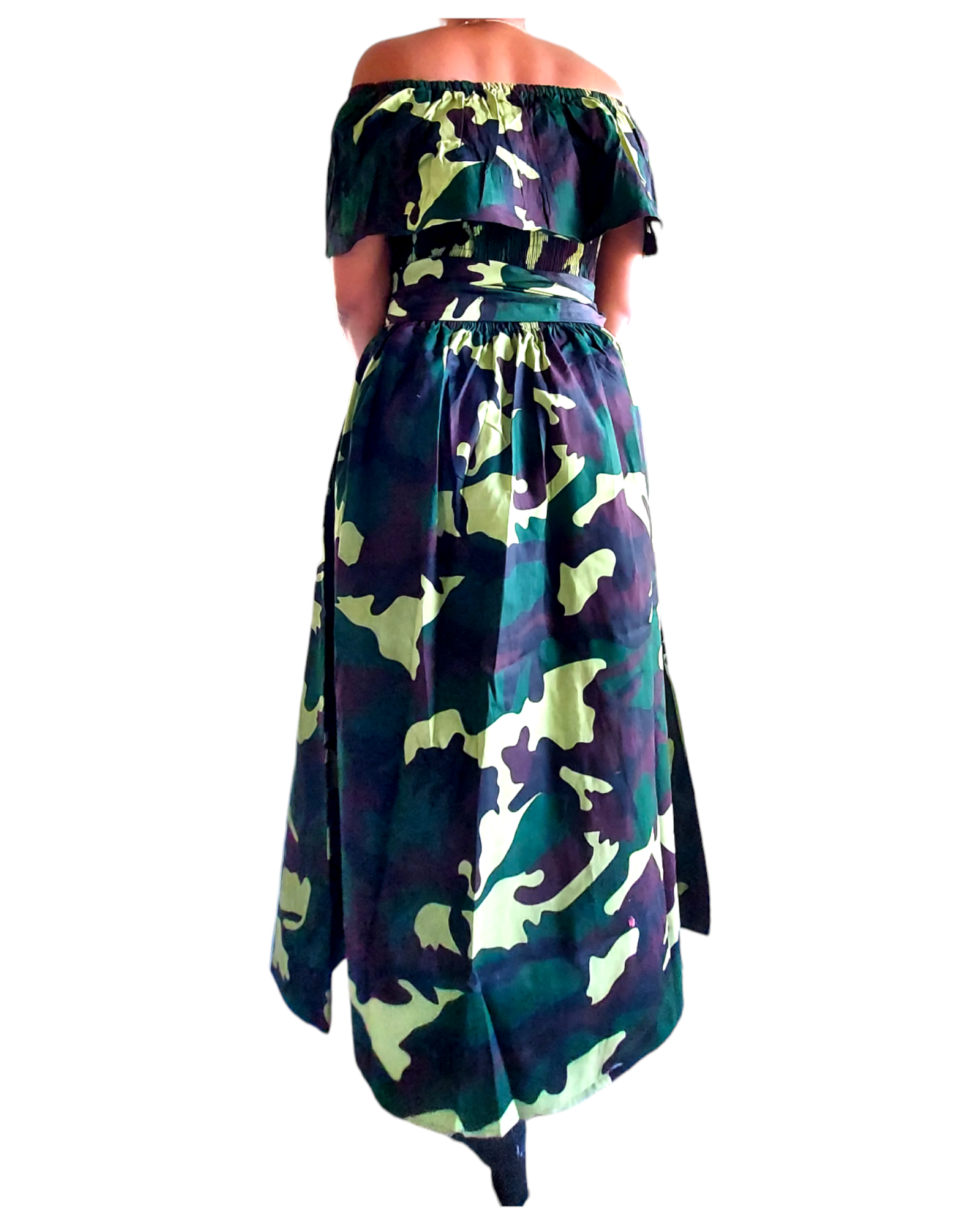 3014L  Maxi Dress- Camouflage 63