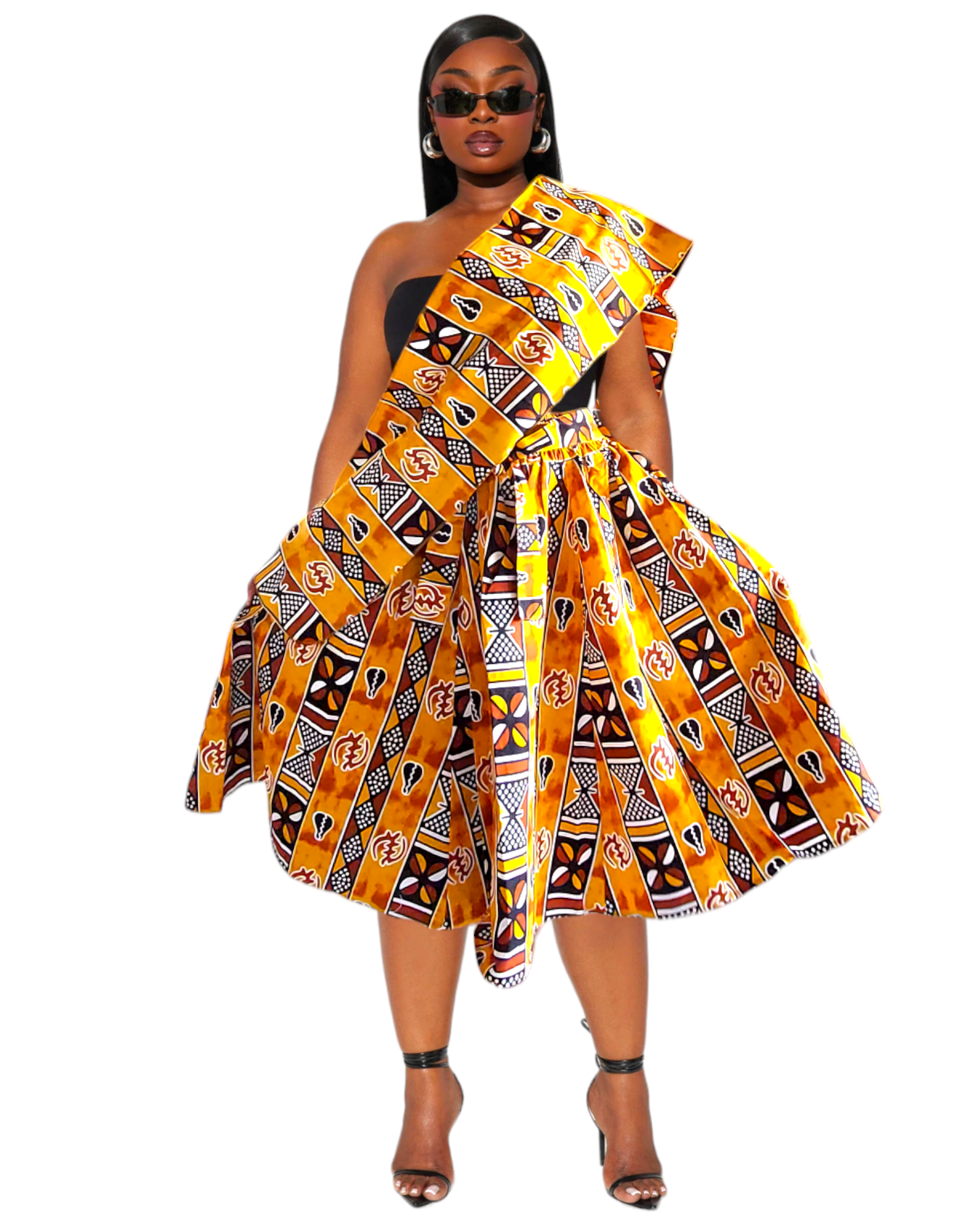 521  Mid Length Skirt - Mud59