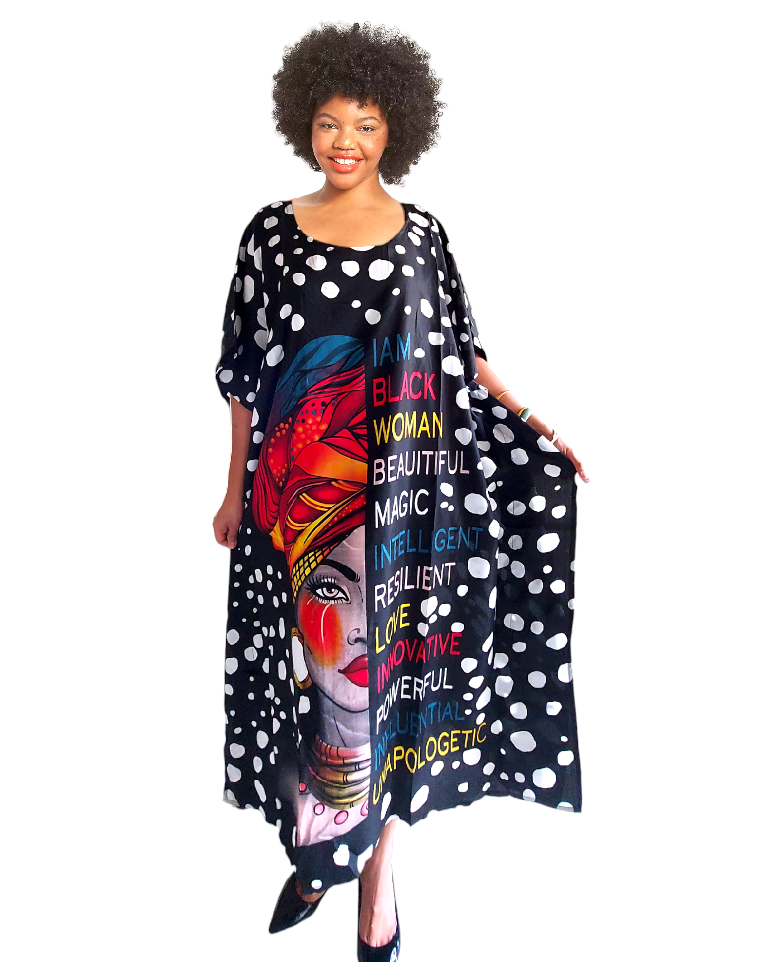 Poly Kaftan Dress -1377