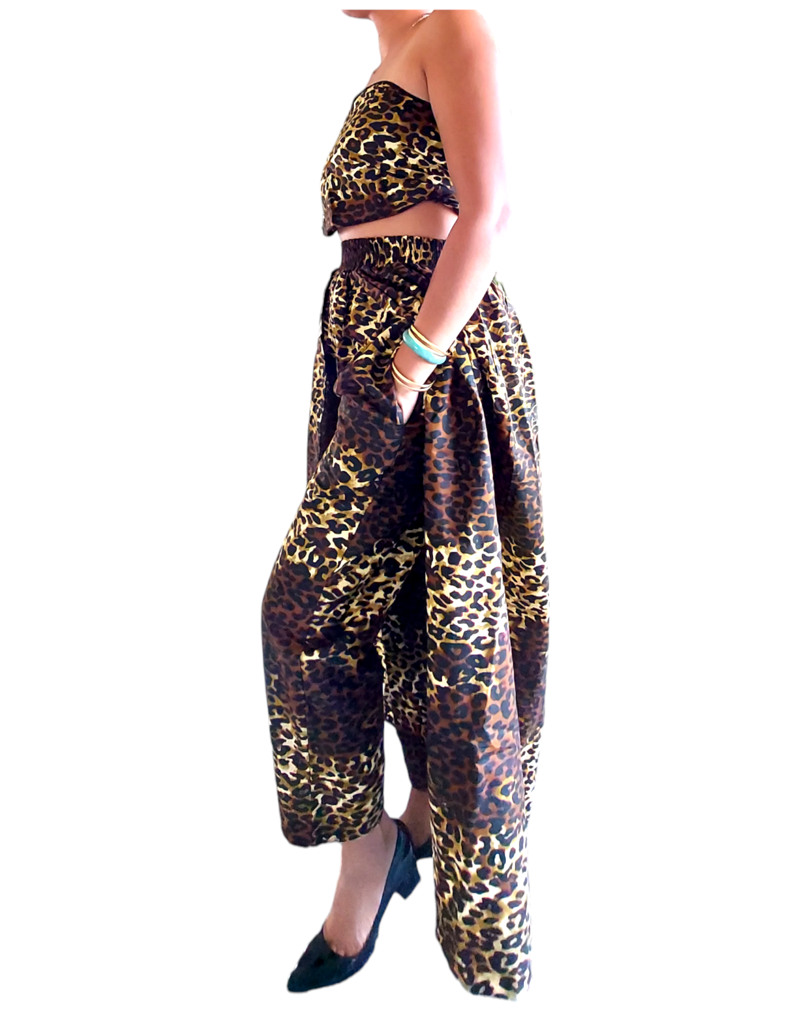 25 - Long Cape Pant / Animal Print