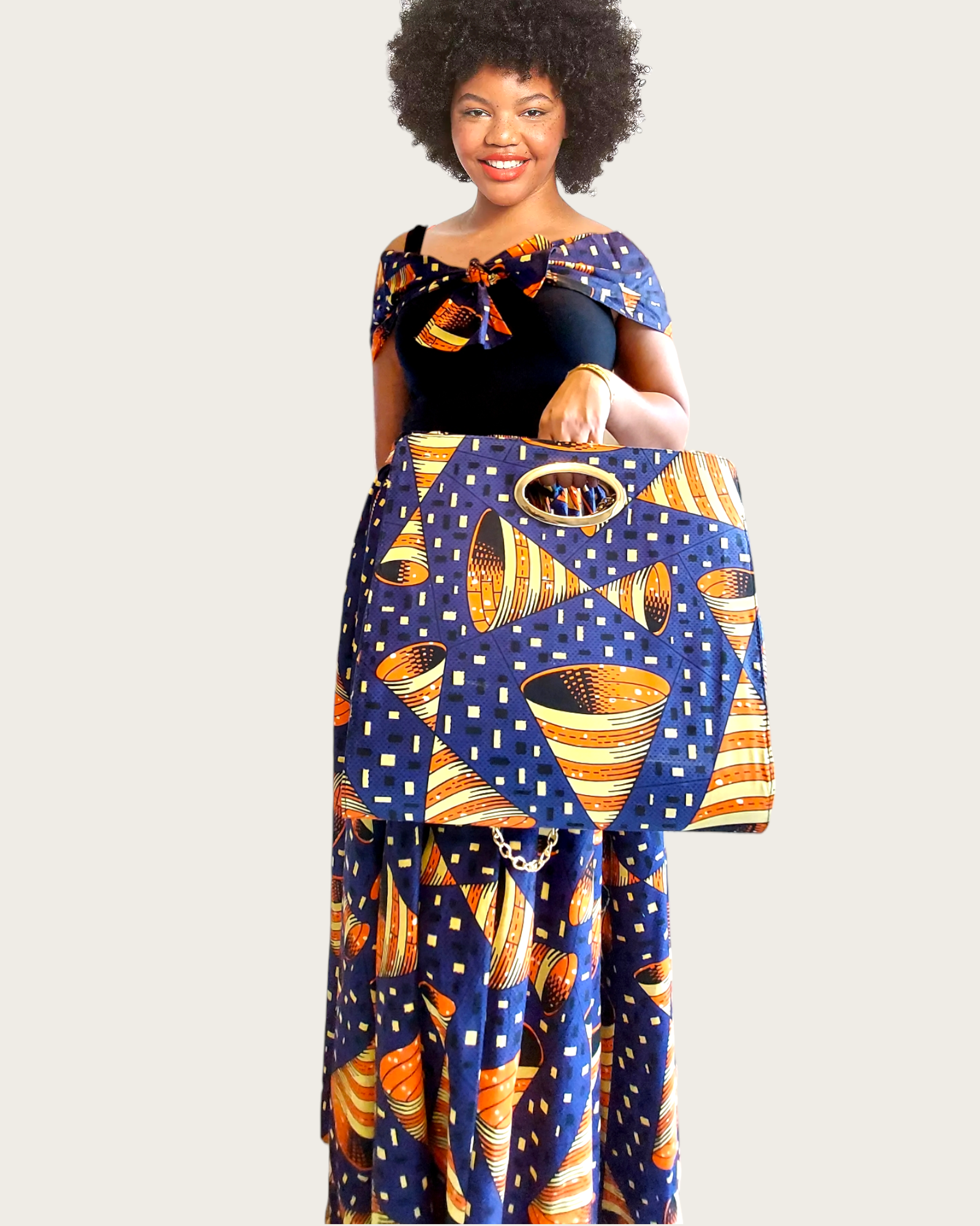 Long Skirt & Pocketbook Set