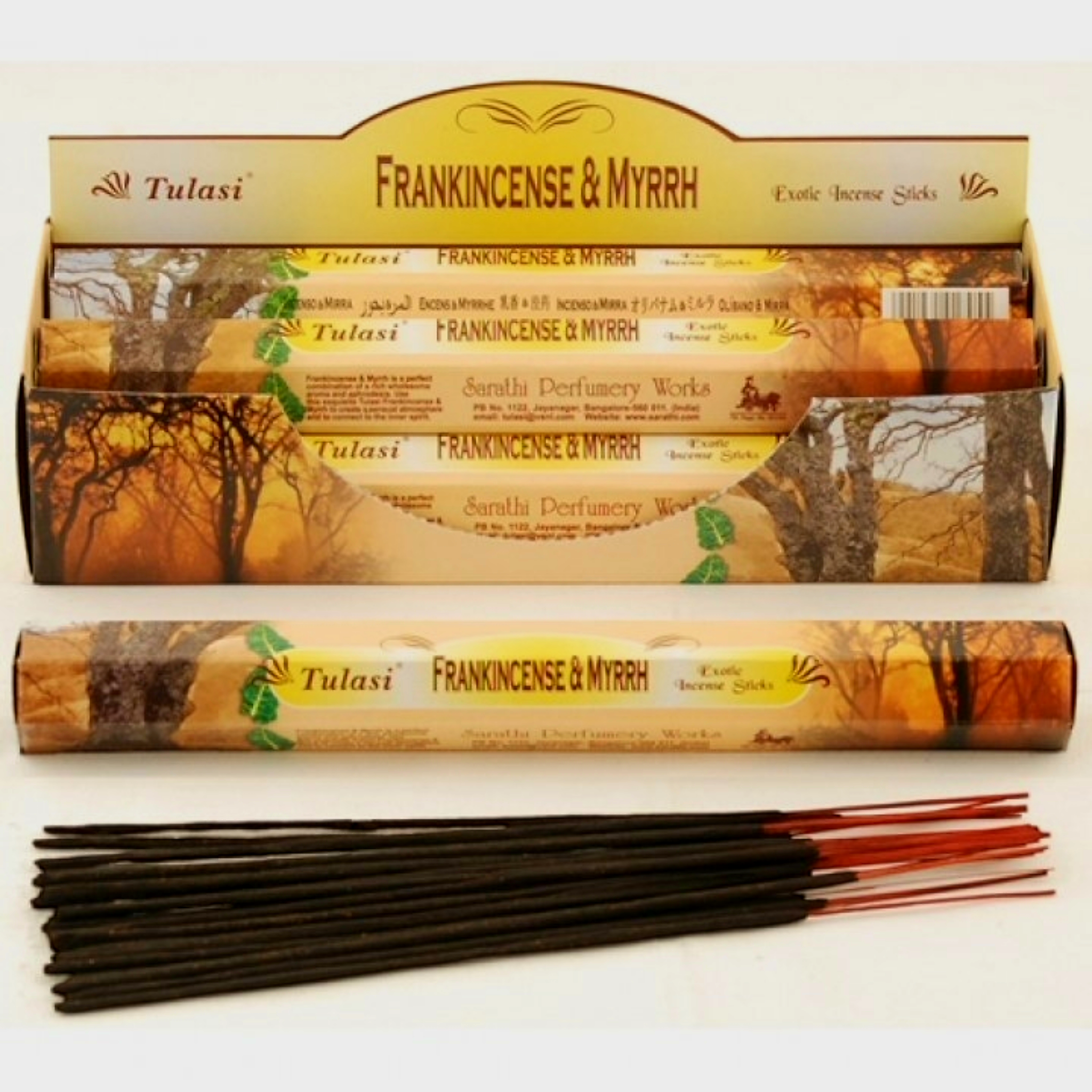 Tulasi Exotic Incense 20 Sticks Hex Box (6pk)