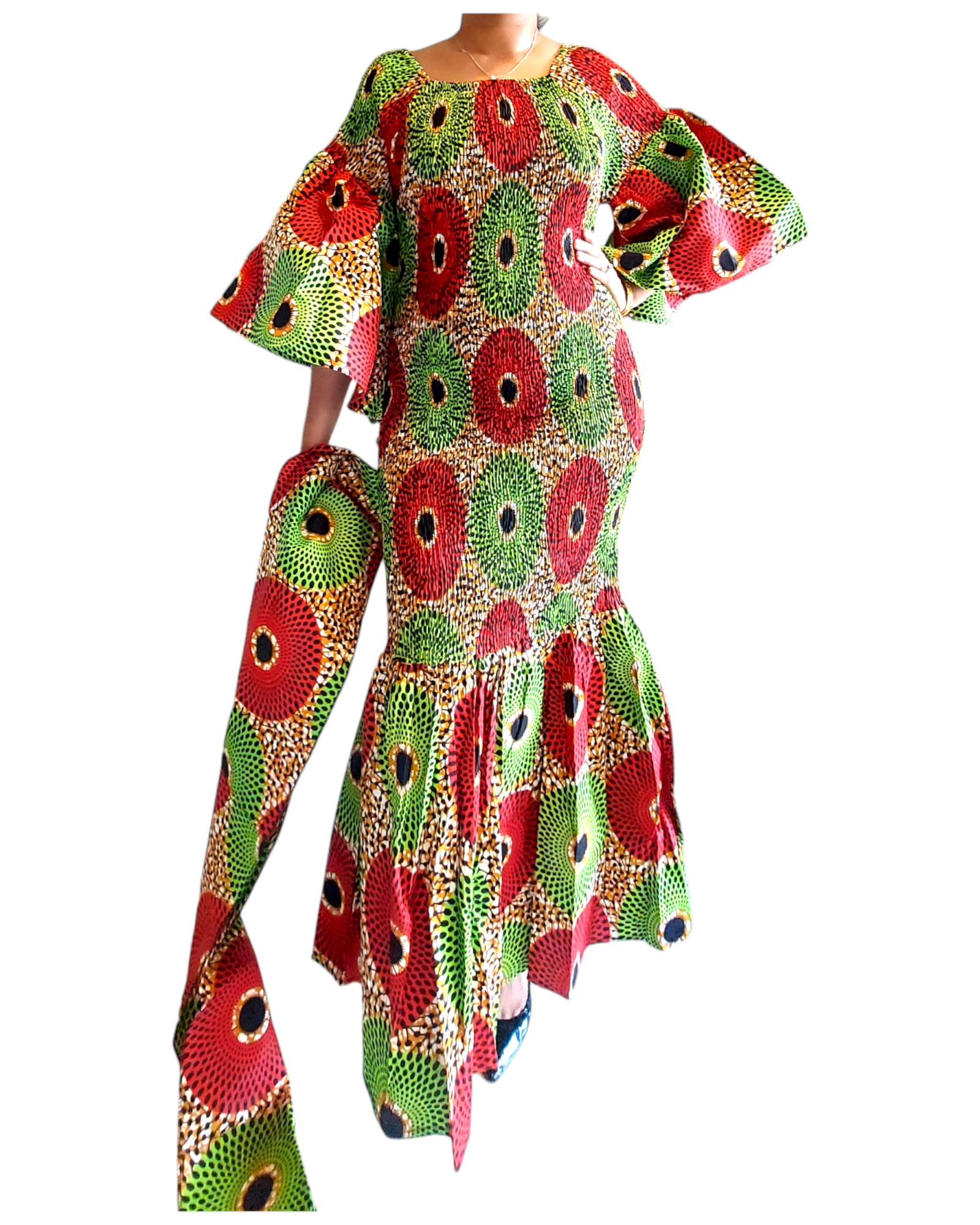 Smock Mermaid Dress 1112J