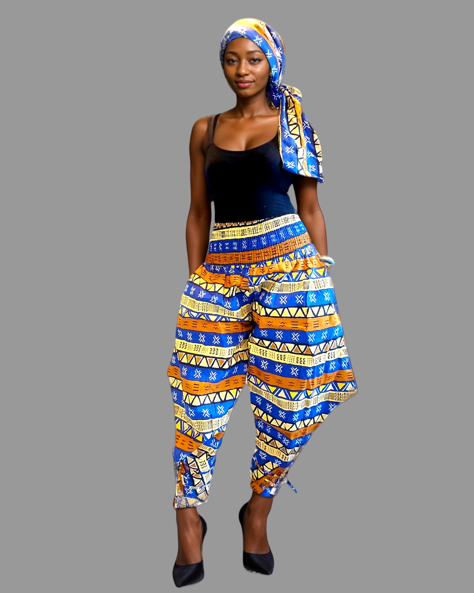 1203-29 Harem Pant & Wrap Blouse