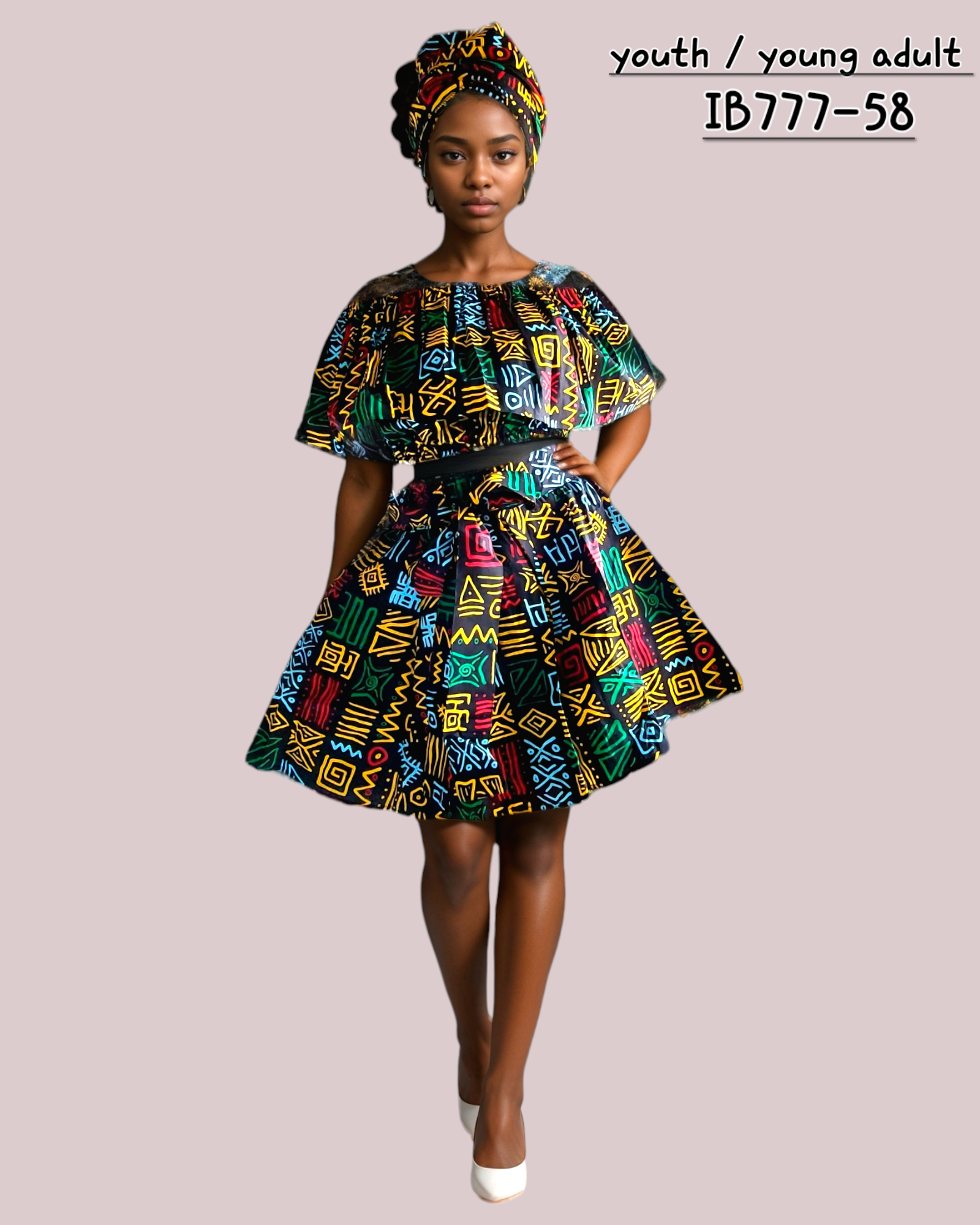 Mini Skirt & Tube Crop Top Set IB777-58