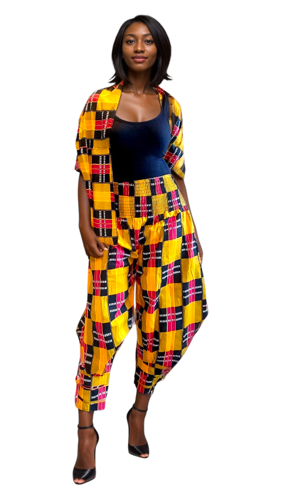 1203-29 Harem Pant & Wrap Blouse