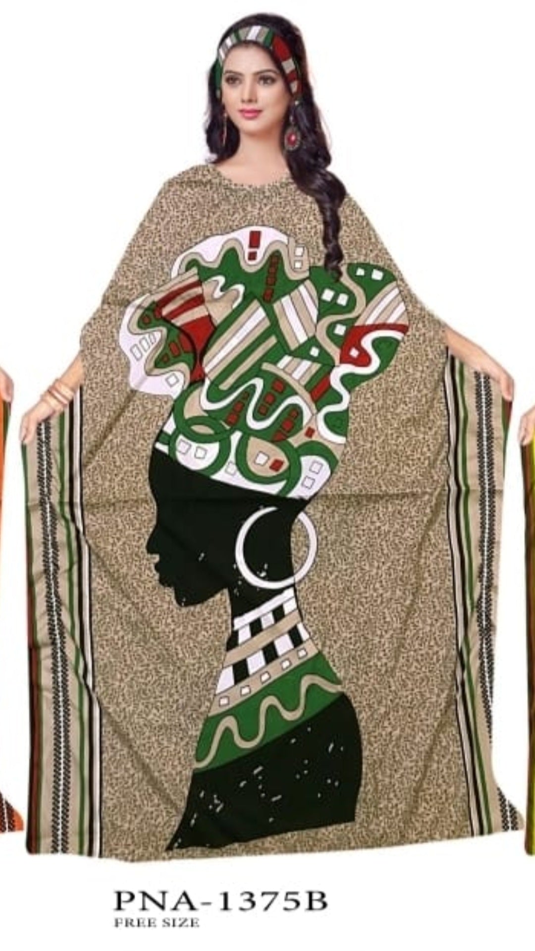 Poly Kaftan Dress -1375