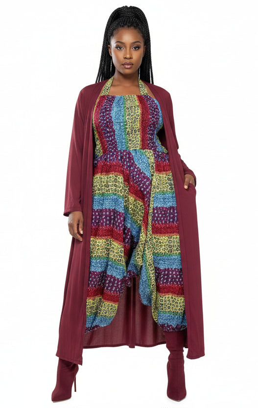 Tube Jumpsuit/ Harem Romper - Rainbow 202