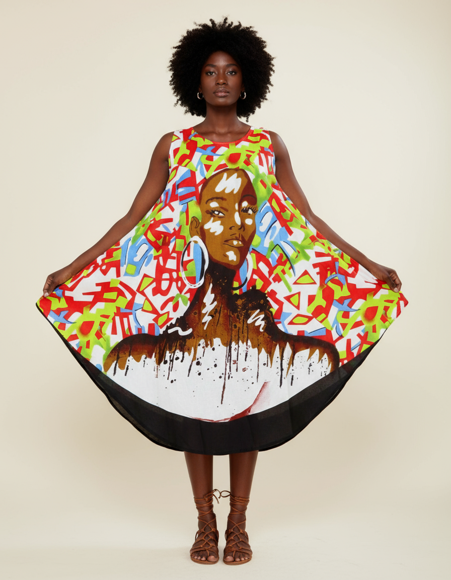 Umbrella Dress/Ethnic Sun Dress- 7042