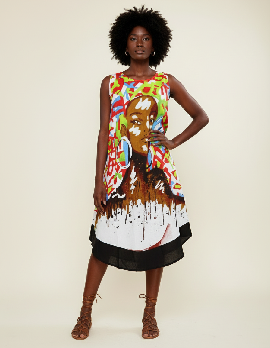 Umbrella Dress/Ethnic Sun Dress- 7042